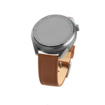 Kožený řemínek FIXED Leather Strap s Quick Release 22mm pro smartwatch, hnědý - FIXED