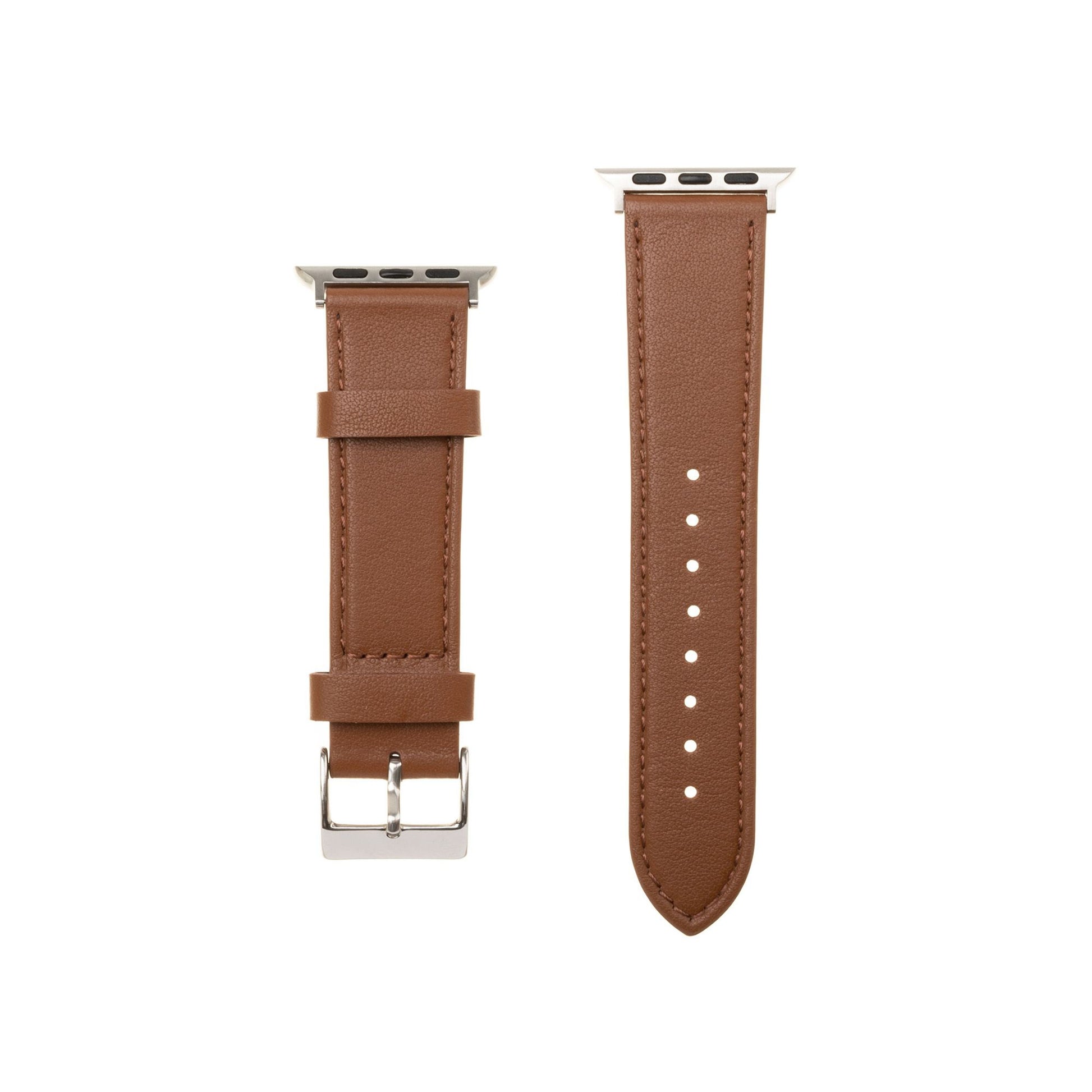 Kožený řemínek FIXED Leather Strap pro Apple Watch 42/44/45/46/49mm, hnědý - FIXED