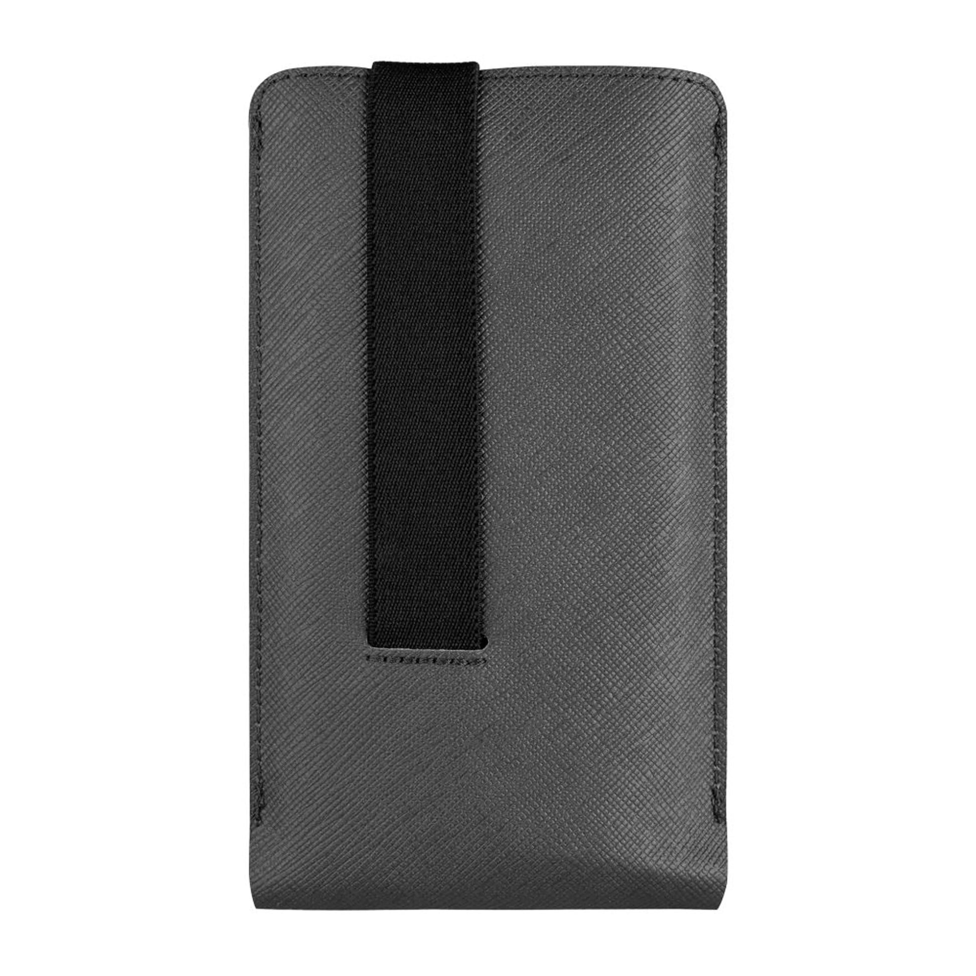 Univerzální pouzdro FIXED Lucca se zavíracím popruhem pro telefony do 6,6", šedé - FIXED