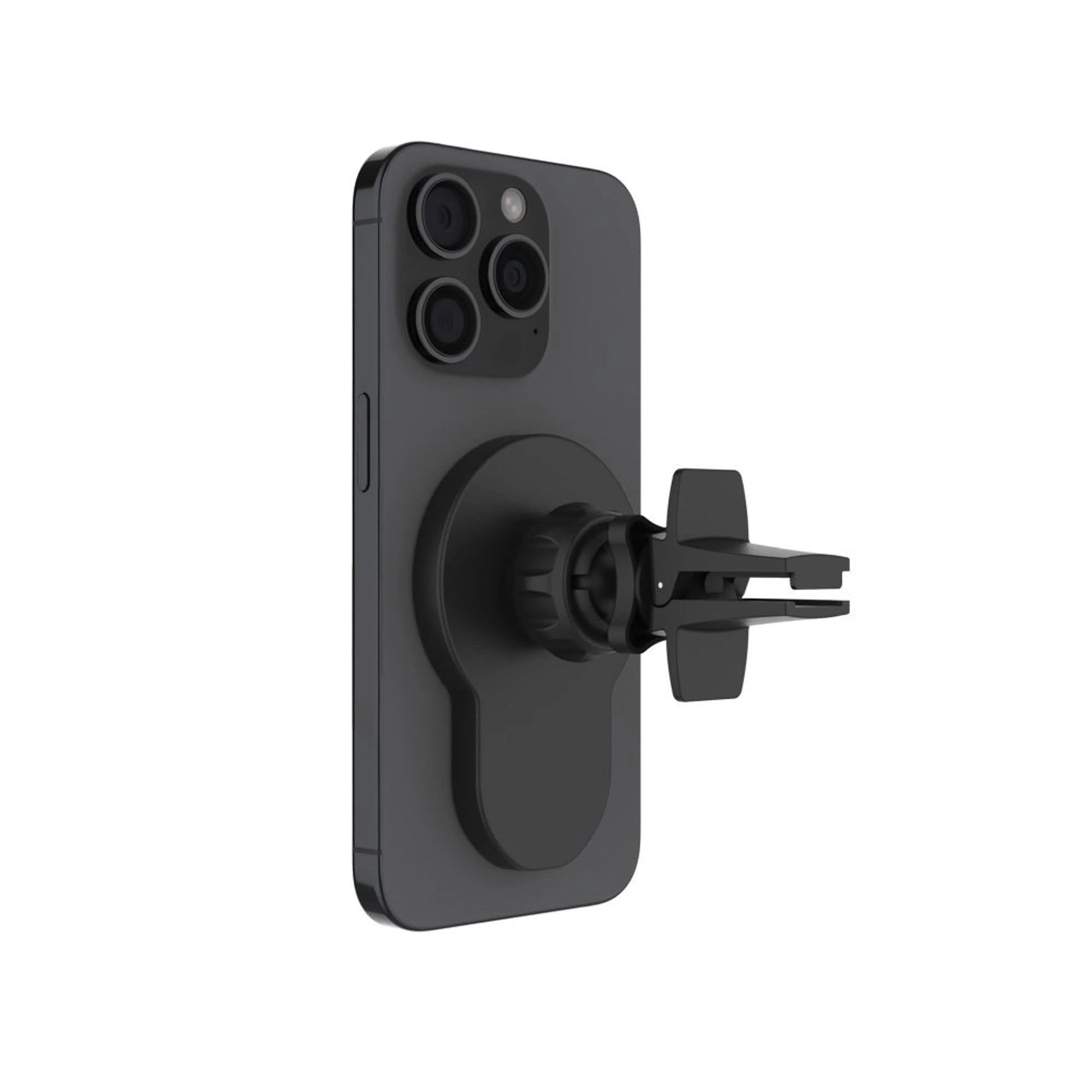 Držák s bezdrátovým nabíjením FIXED MagClick s podporou uchycení MagSafe, 15W, černý - FIXED