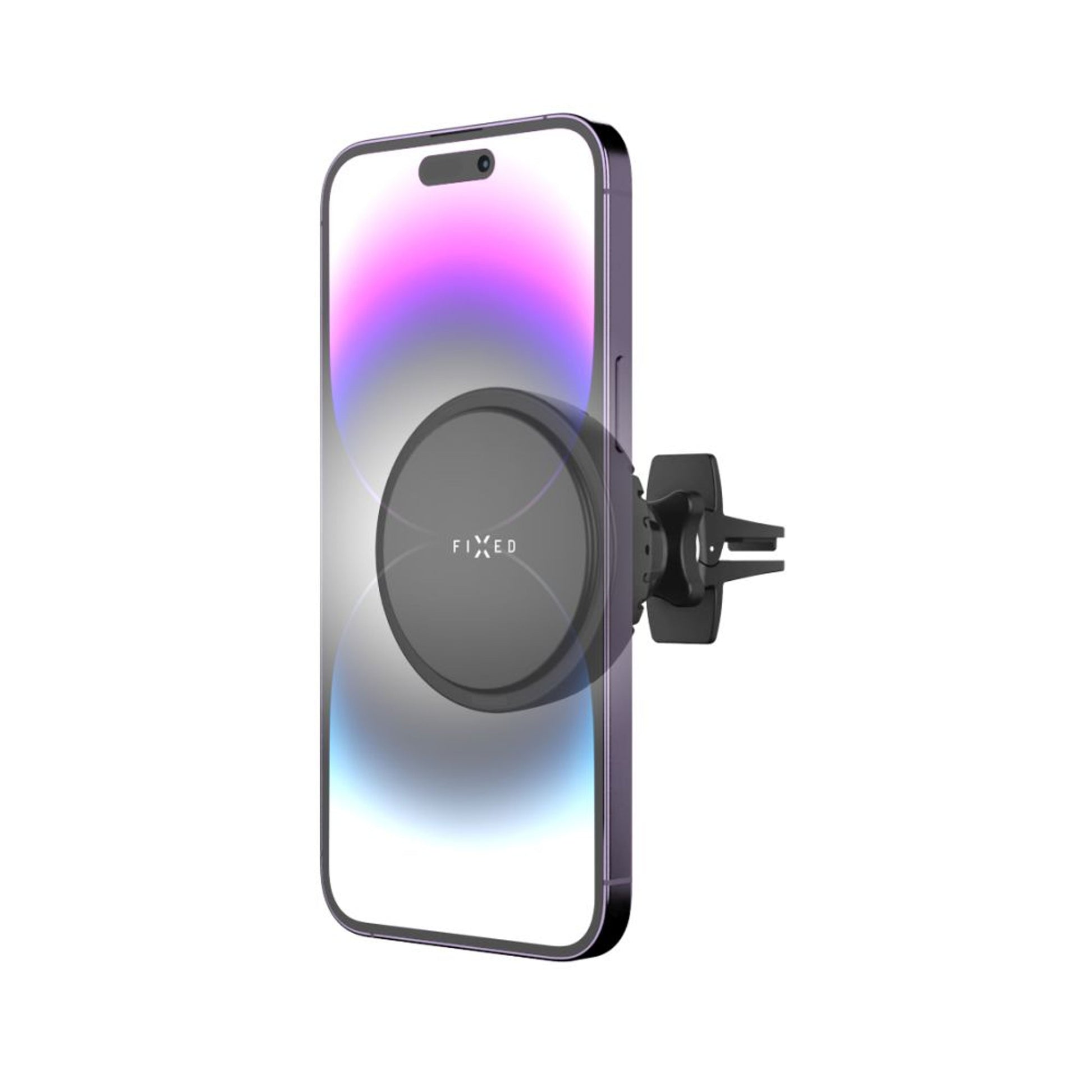 Držák s bezdrátovým nabíjením a aktivním chlazením FIXED MagCool s podporou uchycení MagSafe, 15W, černý - FIXED