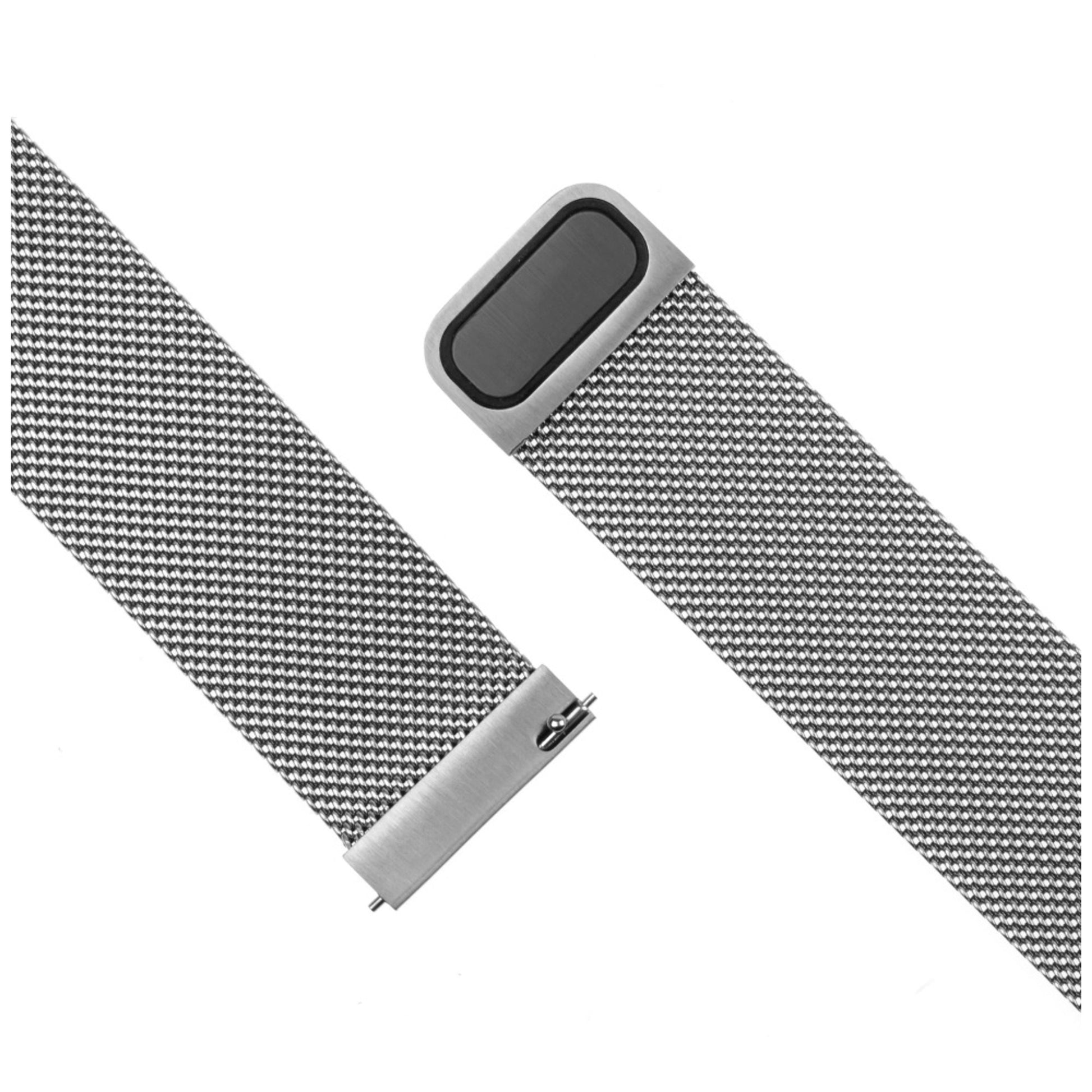 Síťovaný nerezový řemínek FIXED Mesh Strap s Quick Release 22mm pro smartwatch, stříbrný - FIXED