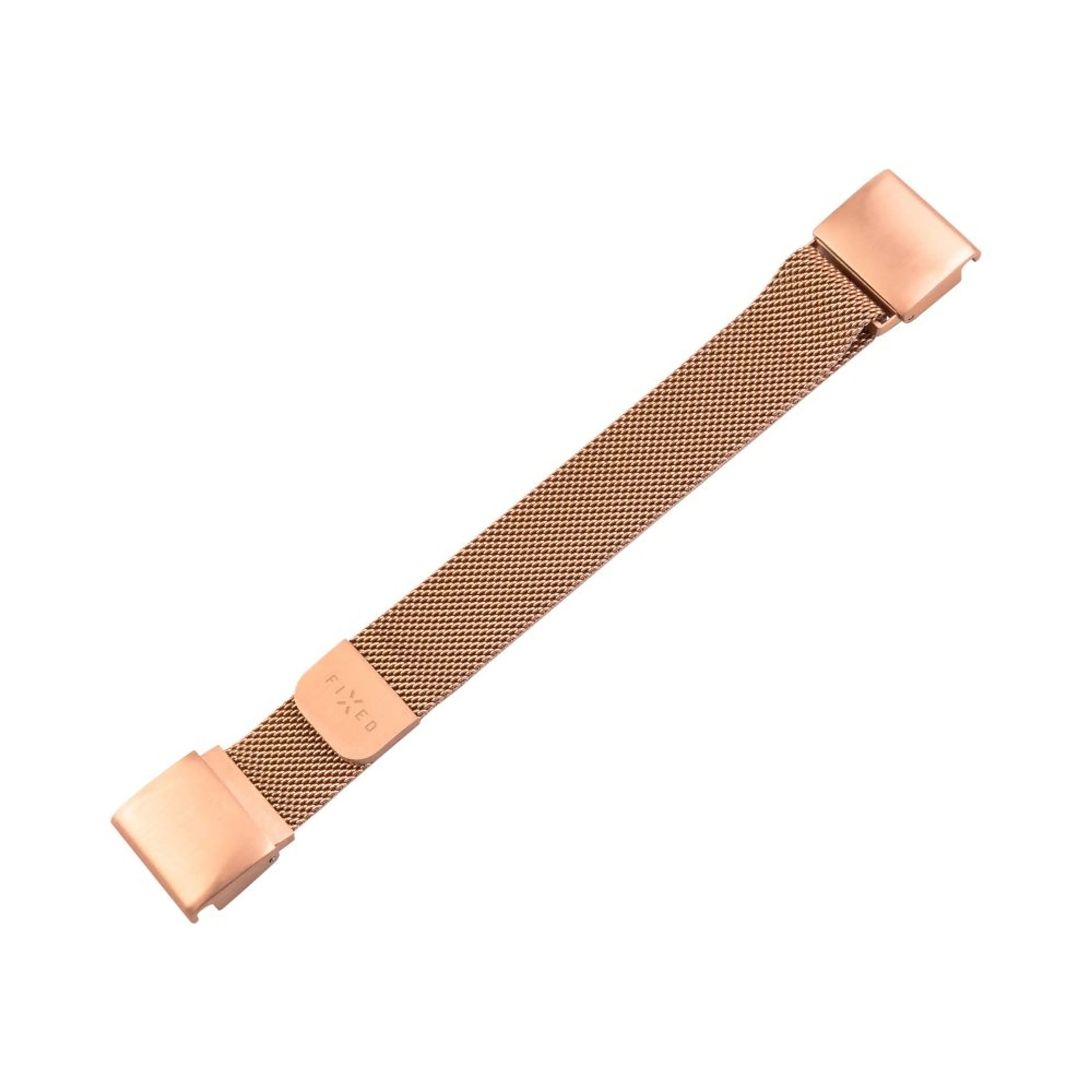 Síťovaný nerezový řemínek FIXED Mesh Strap pro Garmin QuickFit 20mm, růžově zlatý - FIXED