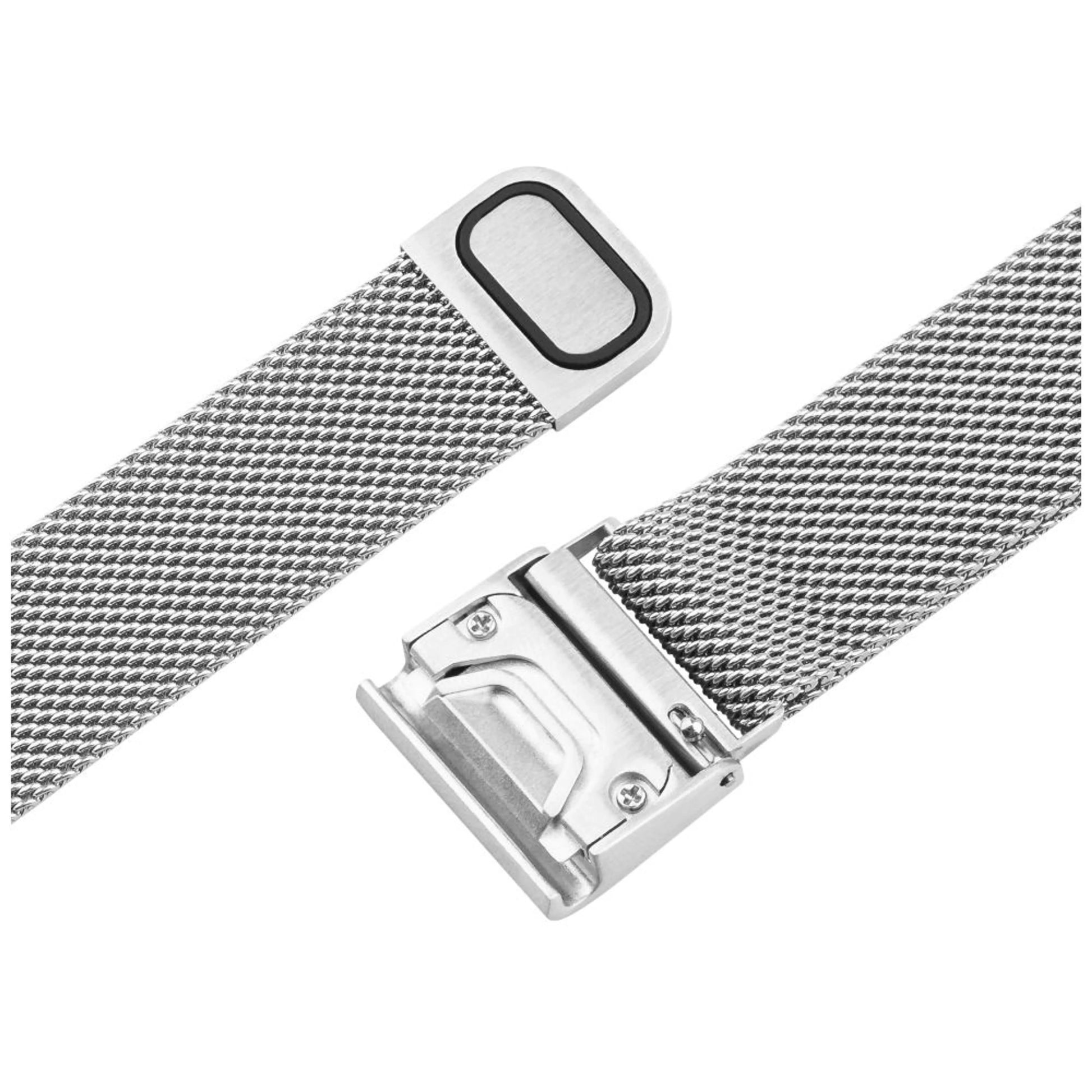 Síťovaný nerezový řemínek FIXED Mesh Strap pro Garmin QuickFit 20mm, stříbrný - FIXED