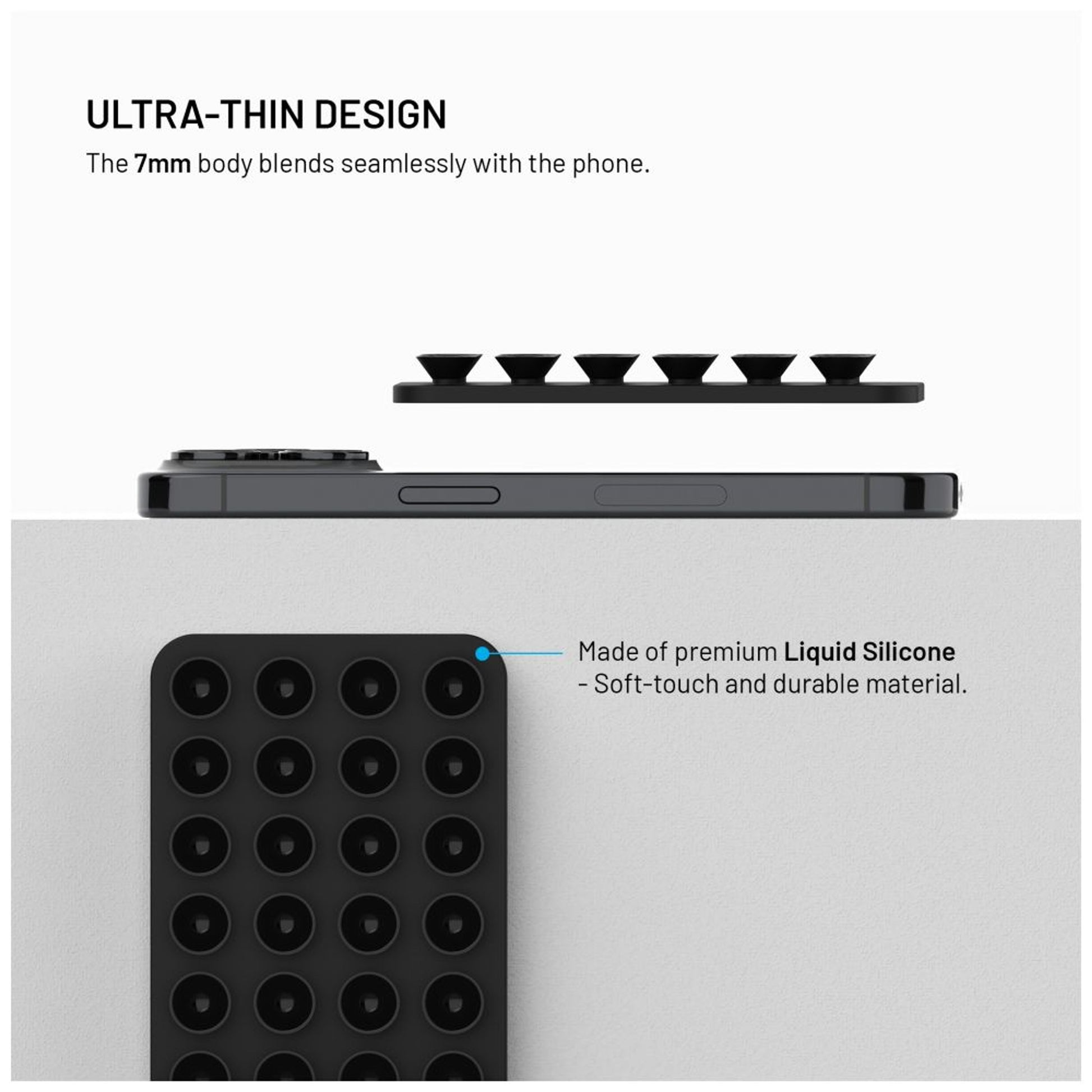 MagSafe držák s přísavkami FIXED MagMate, černý - FIXED