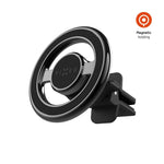 Magnetický kovový držák FIXED MagMount Vent do ventilace s podporou MagSafe, černý - FIXED