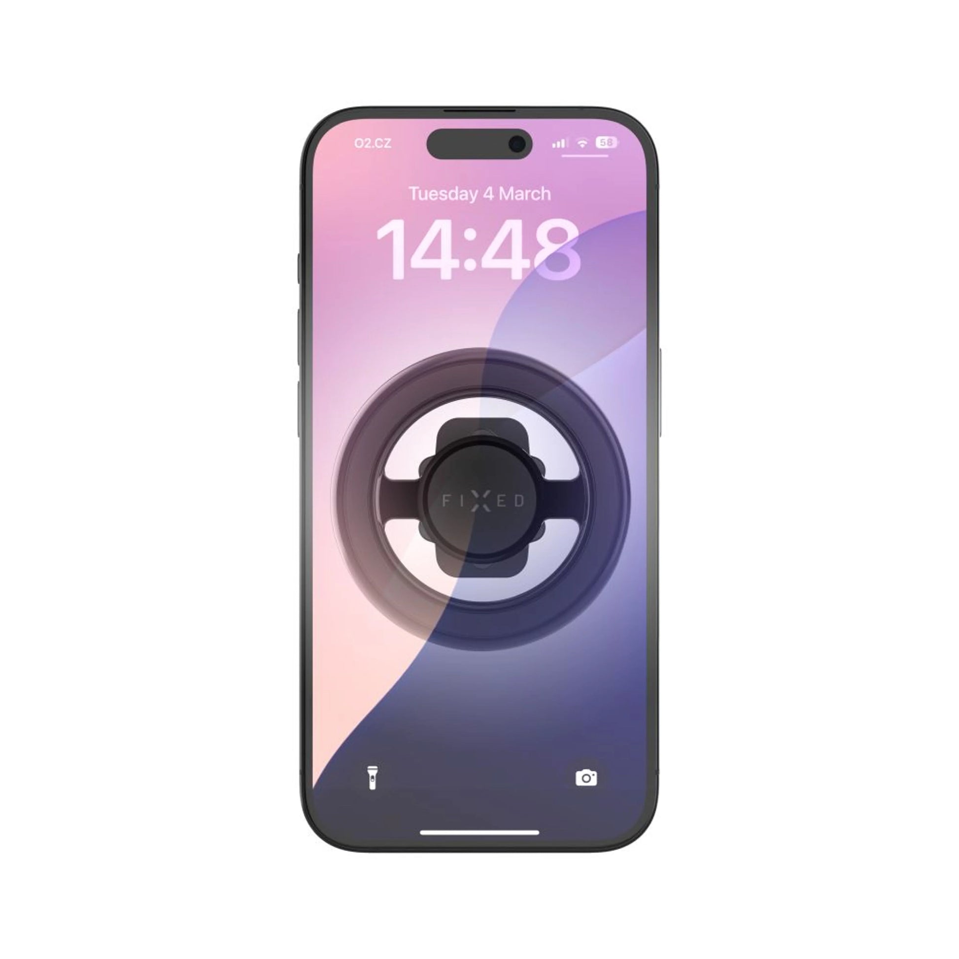 Magnetický kovový držák FIXED MagMount Vent do ventilace s podporou MagSafe, černý - FIXED