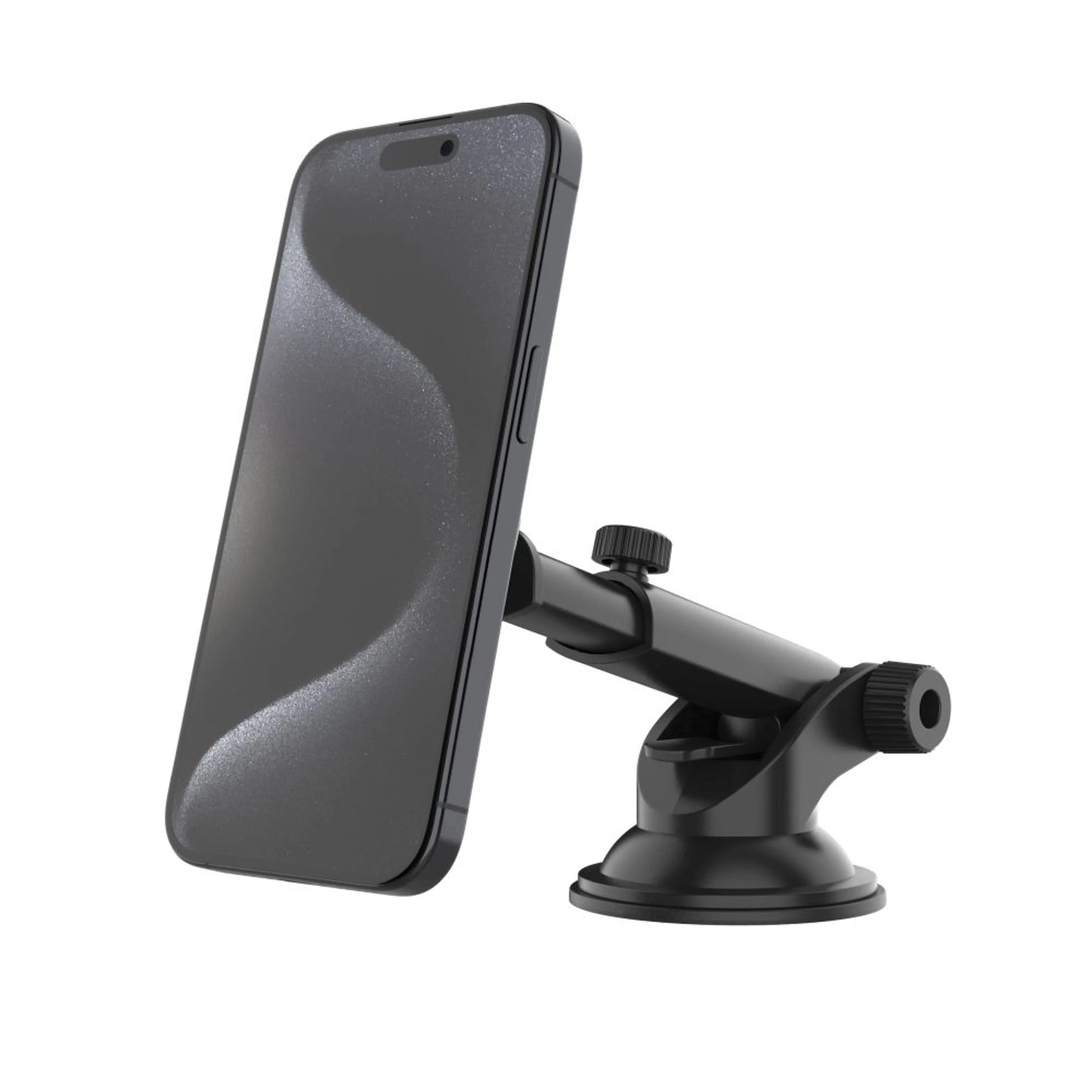 Magnetický kovový držák FIXED MagMount XL s přísavkou na sklo nebo palubní desku s podporou MagSafe, černý - FIXED