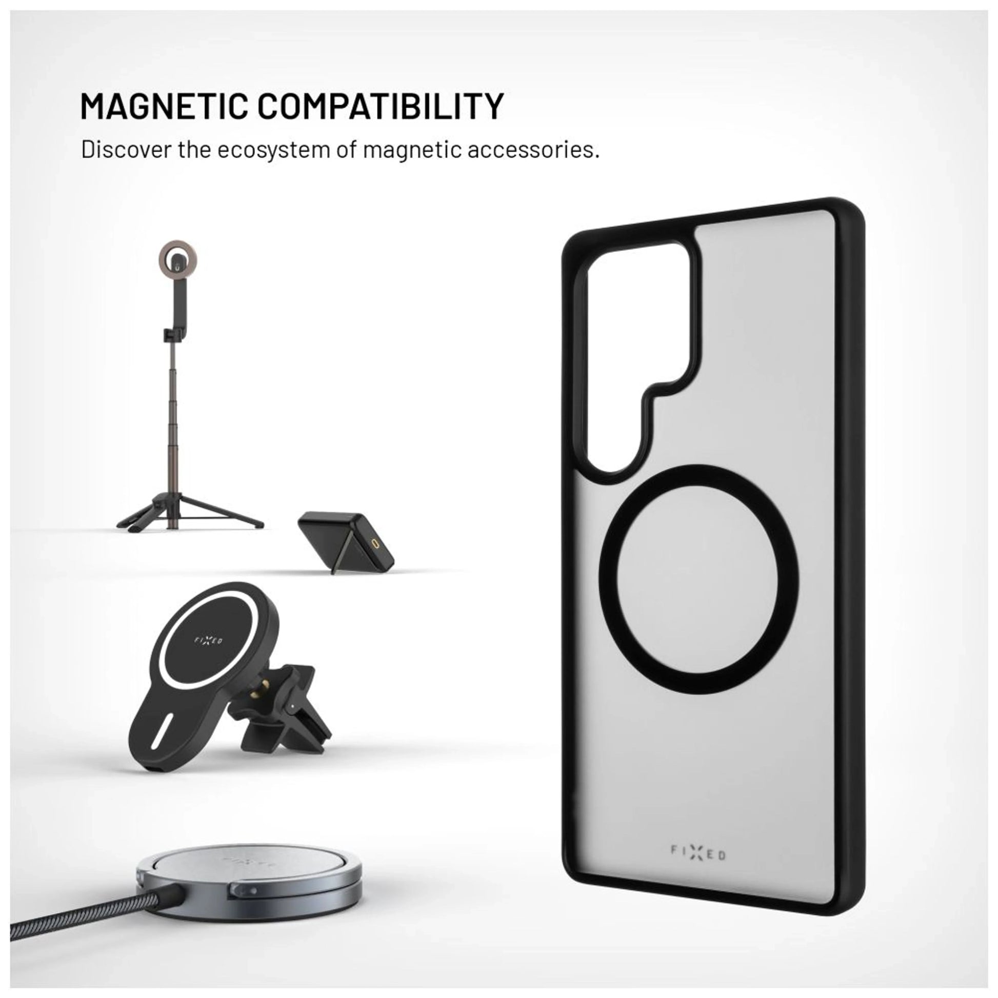 Zadní kryt FIXED MagMisty s podporou Magsafe pro Samsung Galaxy S25 Ultra, černý - FIXED