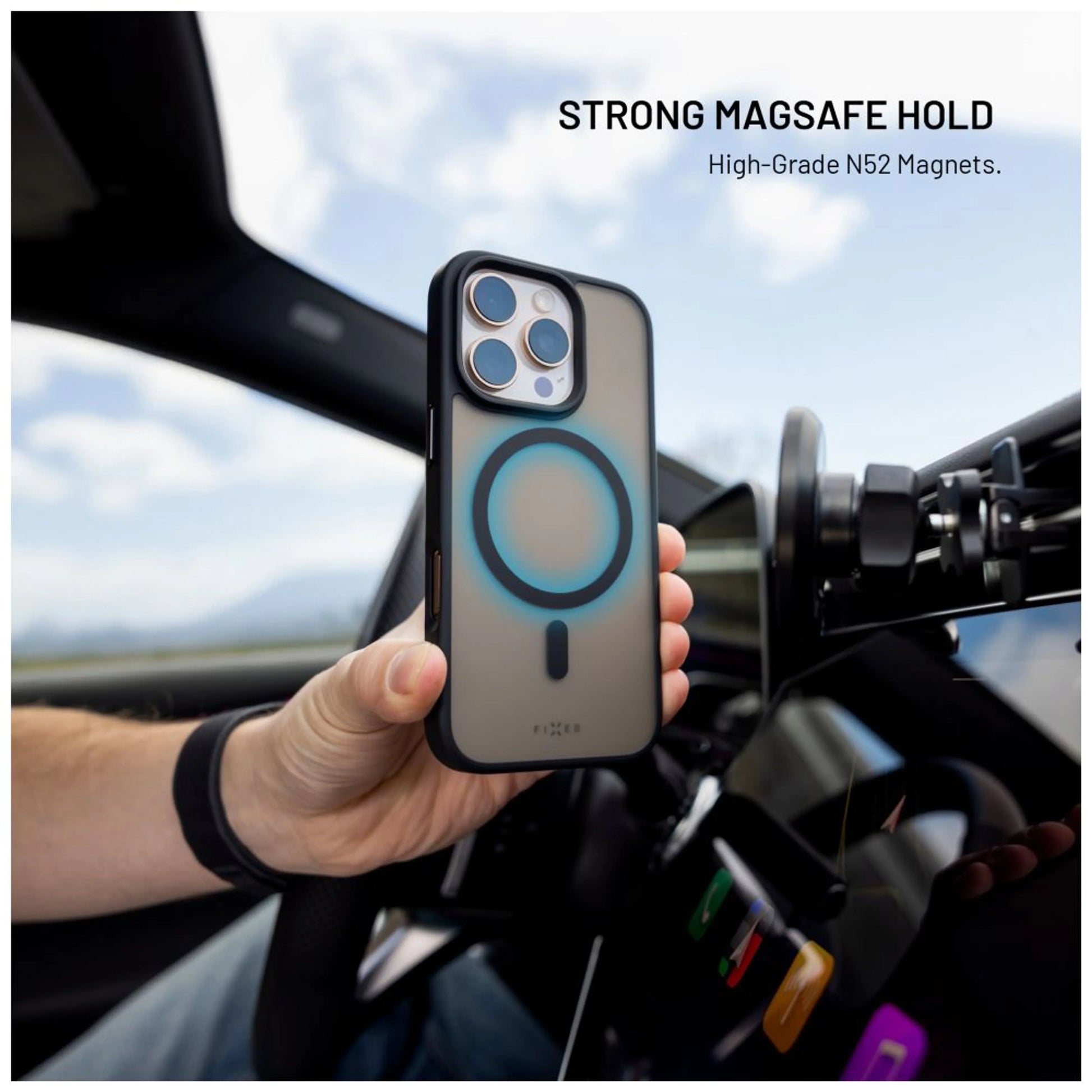 Zadní kryt FIXED MagMisty s podporou Magsafe pro Samsung Galaxy S25 Ultra, černý - FIXED