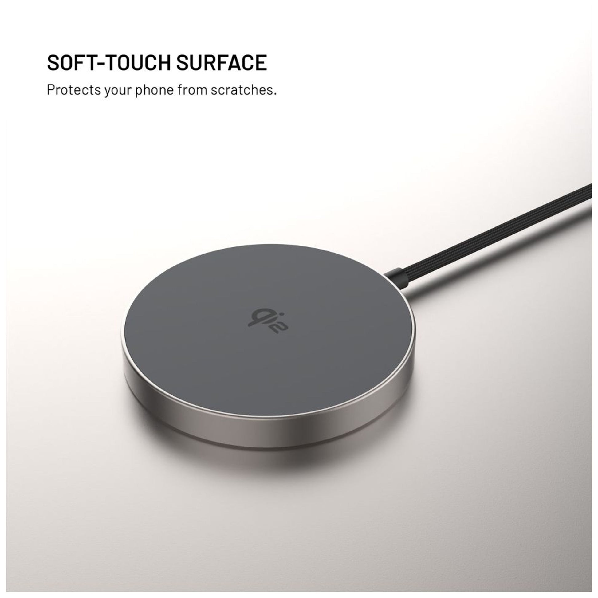 Bezdrátová nabíječka FIXED MagPad Slim s Qi2, podporou MagSafe, 15W, titanová - FIXED