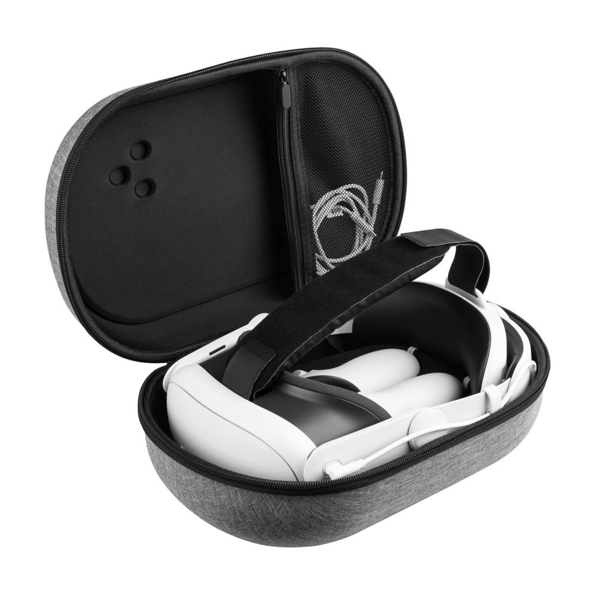 Ochranné pouzdro FIXED VR Protective Case pro Meta Quest 3/3S, šedé - FIXED