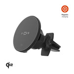 Držák s bezdrátovým nabíjením FIXED MagRound 2, podpora MagSafe, 15W, Qi2, černý - FIXED