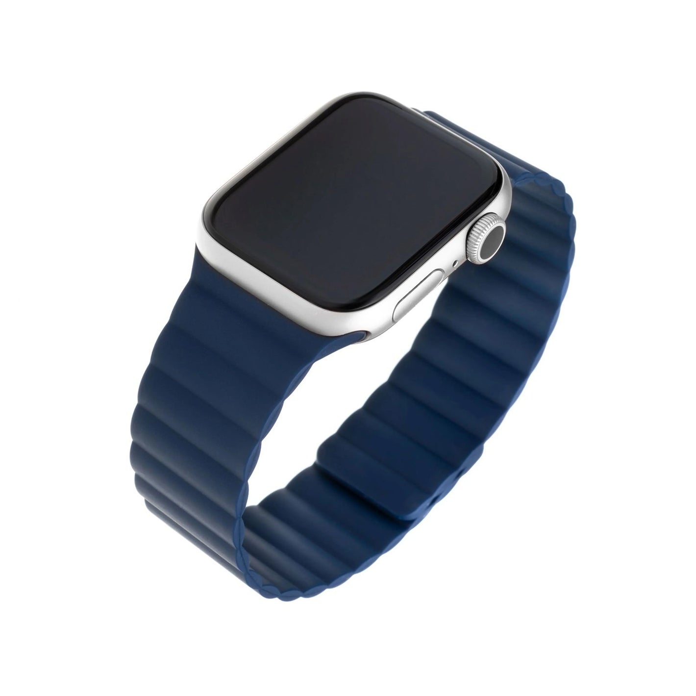 Silikonový řemínek FIXED Magnetic Strap s magnetickým zapínáním pro Apple Watch 38/40/41mm, modrý - FIXED