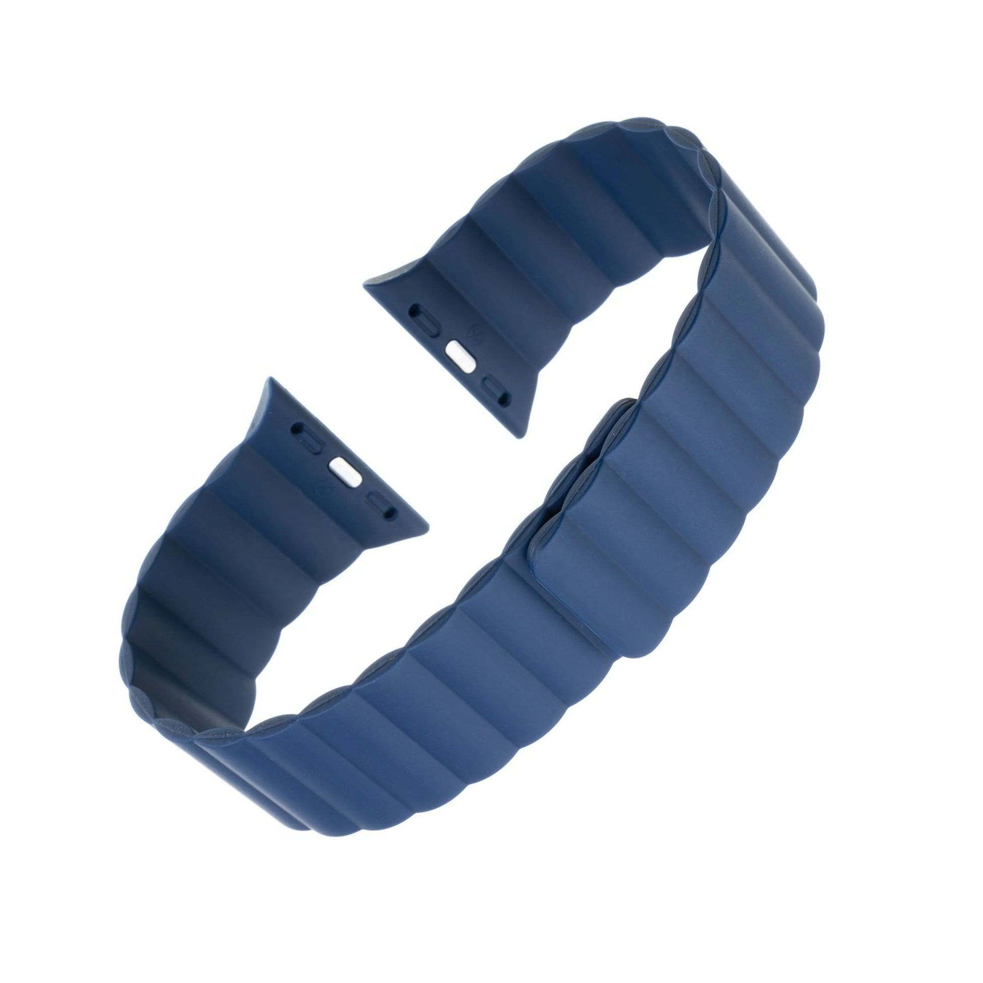 Silikonový řemínek FIXED Magnetic Strap s magnetickým zapínáním pro Apple Watch 38/40/41mm, modrý - FIXED