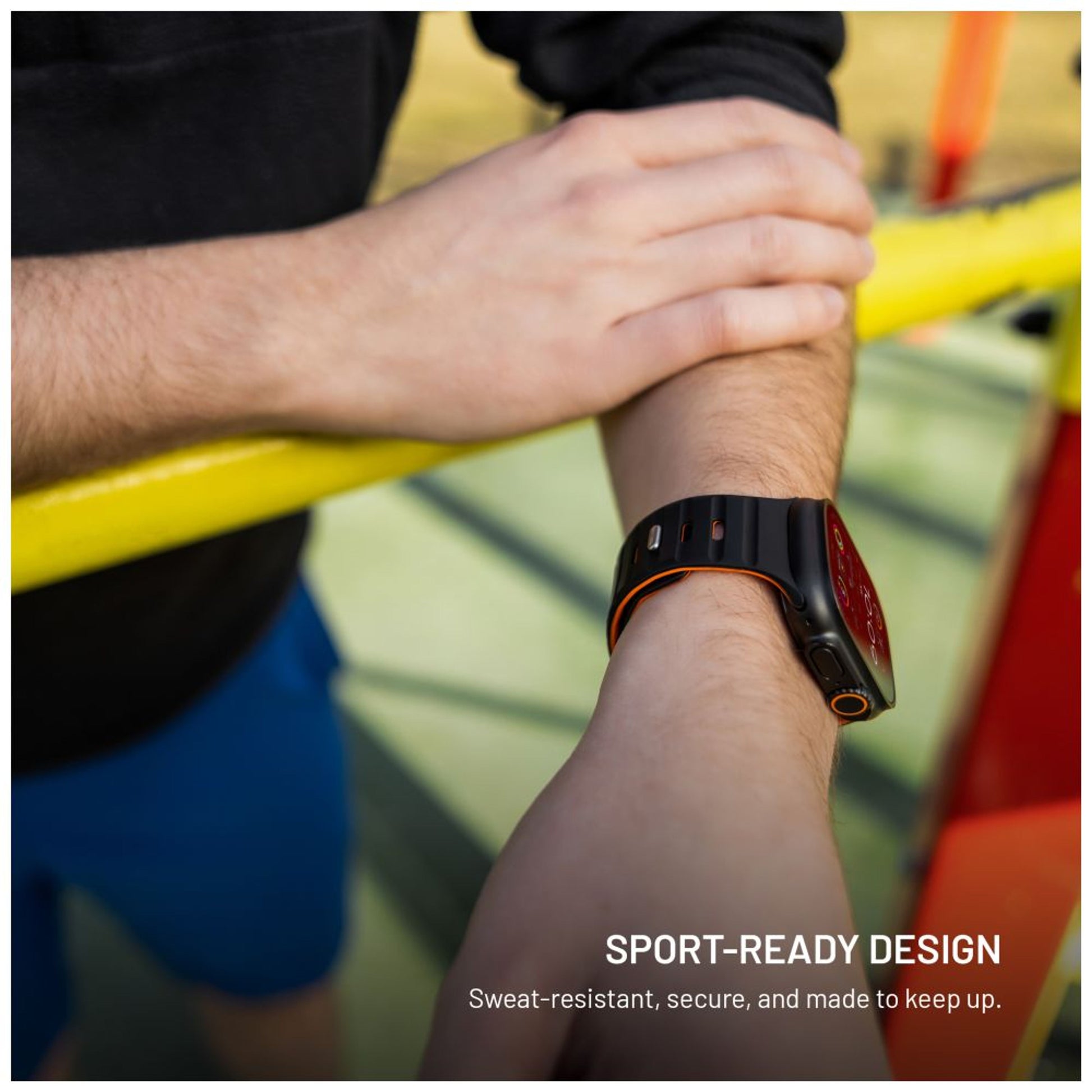 Magnetický řemínek FIXED Silicone Magnetic Strap pro Apple Watch 44/45/46/49mm, černý - FIXED