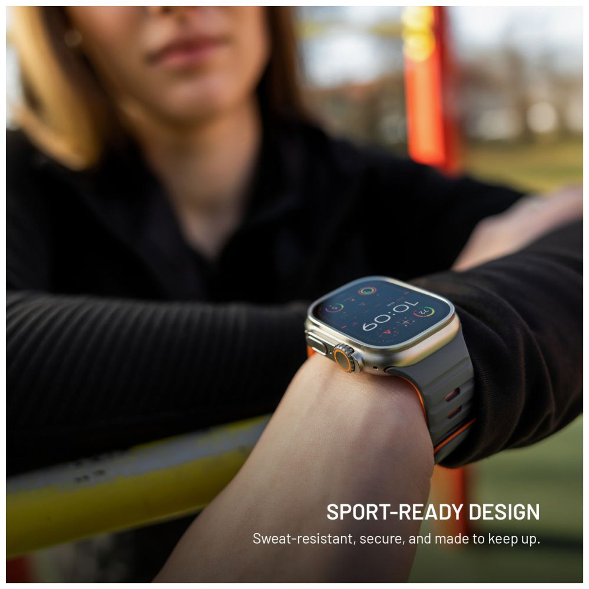 Magnetický řemínek FIXED Silicone Magnetic Strap pro Apple Watch 44/45/46/49mm, světle šedý - FIXED