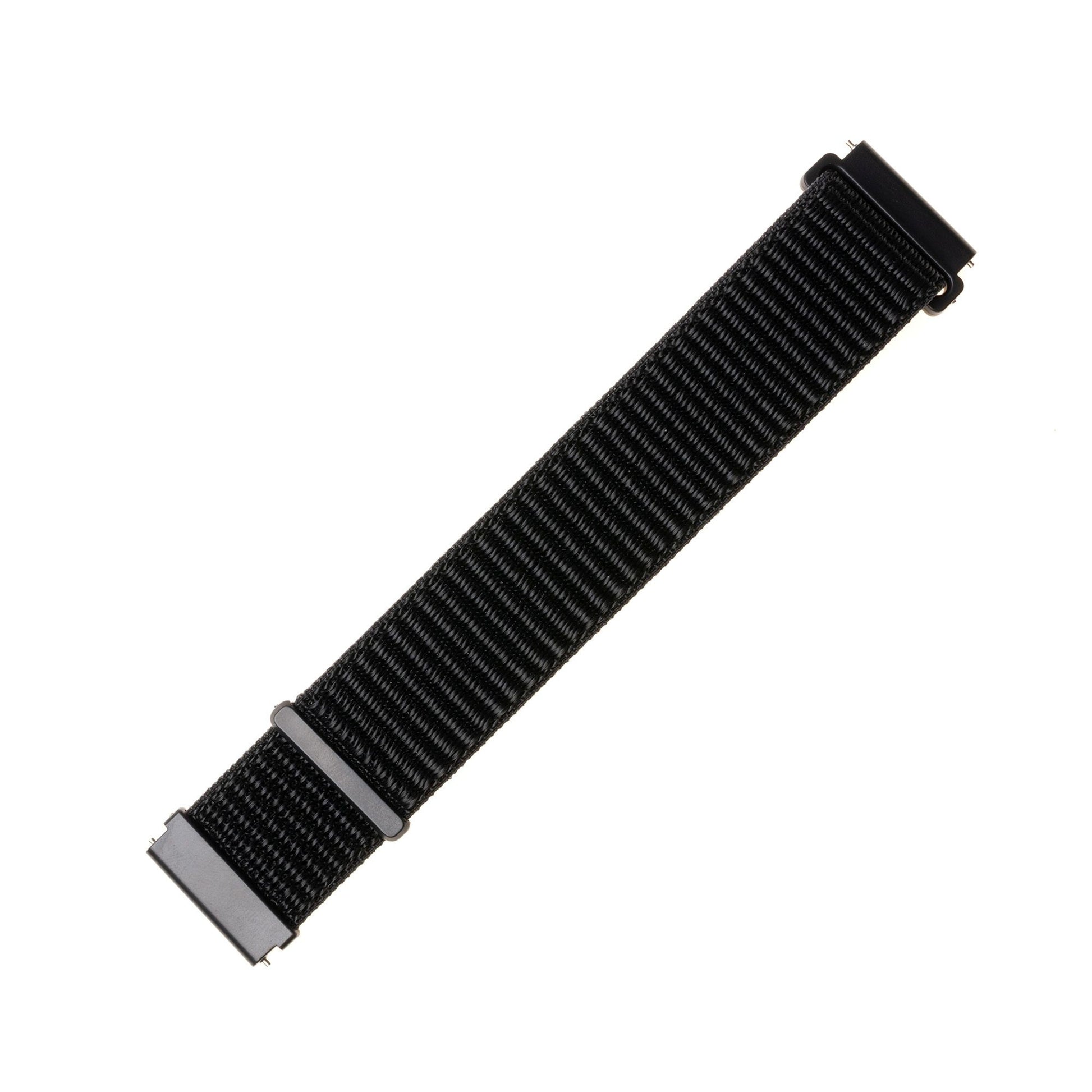 Nylonový řemínek FIXED Nylon Strap s Quick Release 20mm pro smartwatch, černý - FIXED