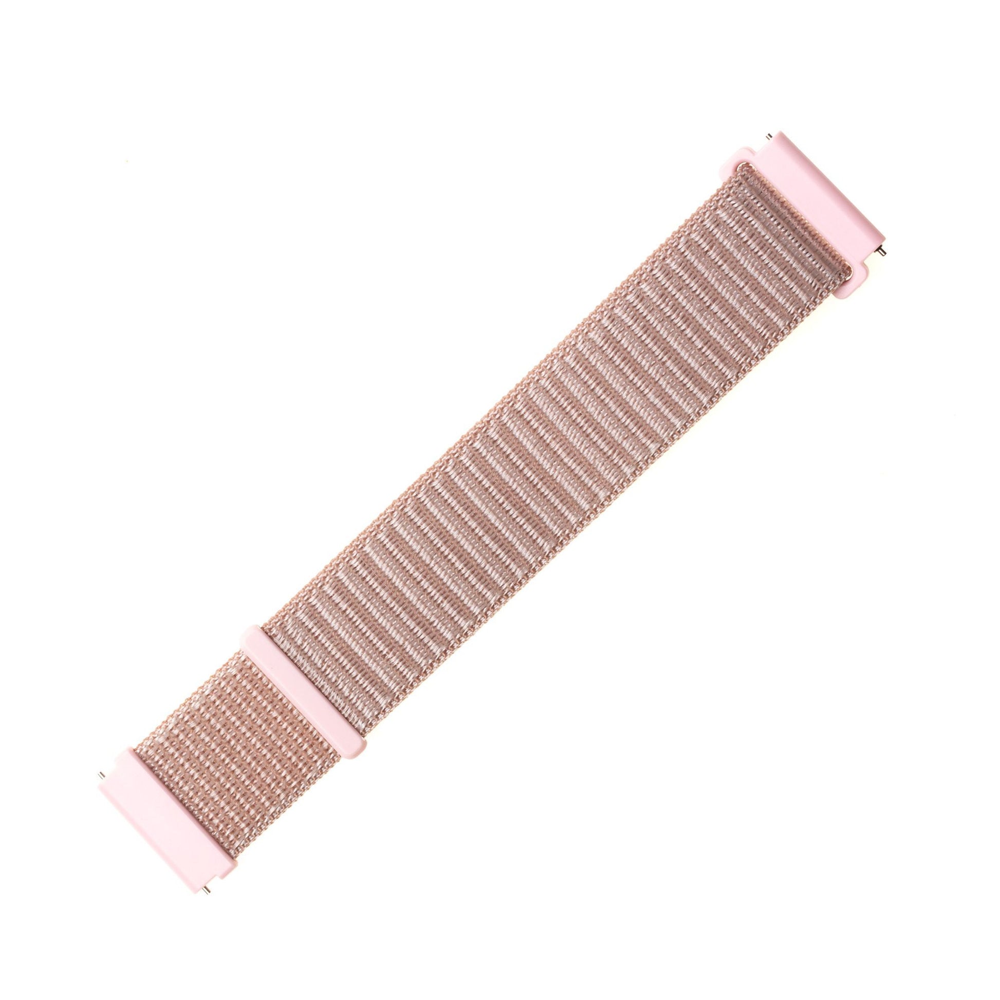 Nylonový řemínek FIXED Nylon Strap s Quick Release 20mm pro smartwatch, růžově zlatý - FIXED