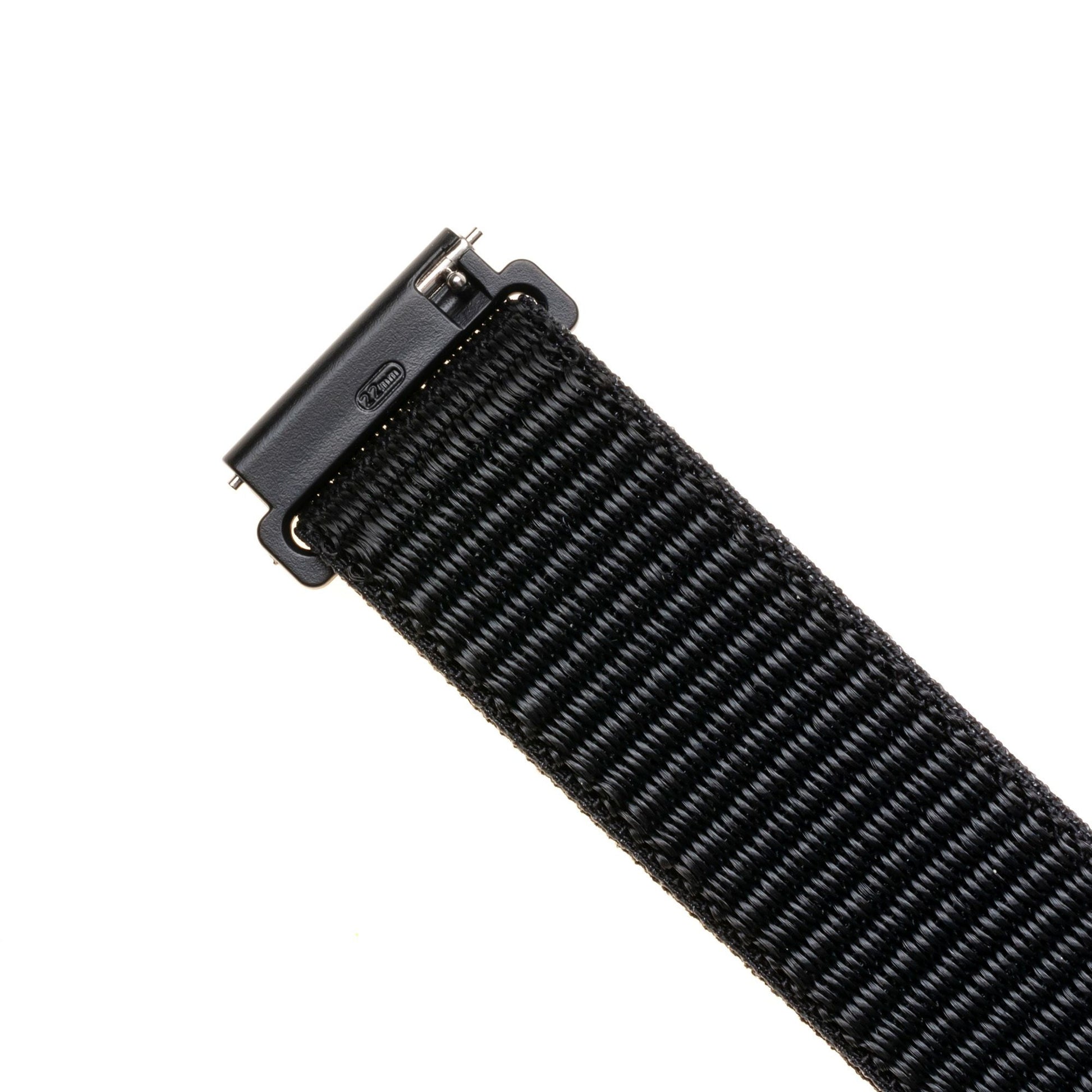 Nylonový řemínek FIXED Nylon Strap s Quick Release 22mm pro smartwatch, černý - FIXED