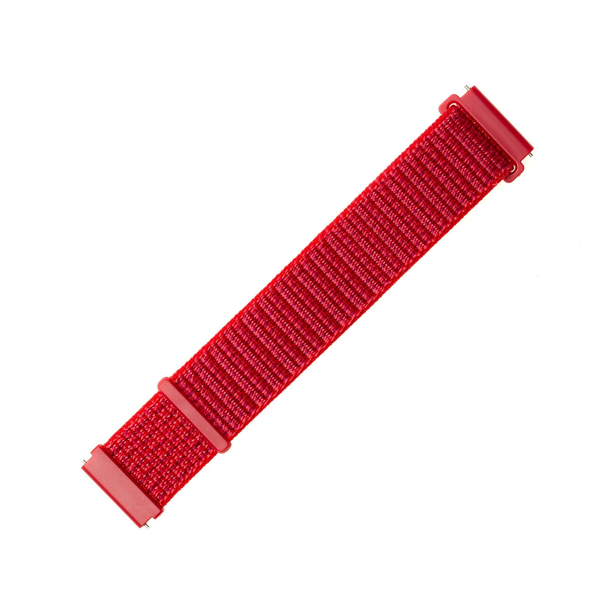 Nylonový řemínek FIXED Nylon Strap s Quick Release 22mm pro smartwatch, červený - FIXED