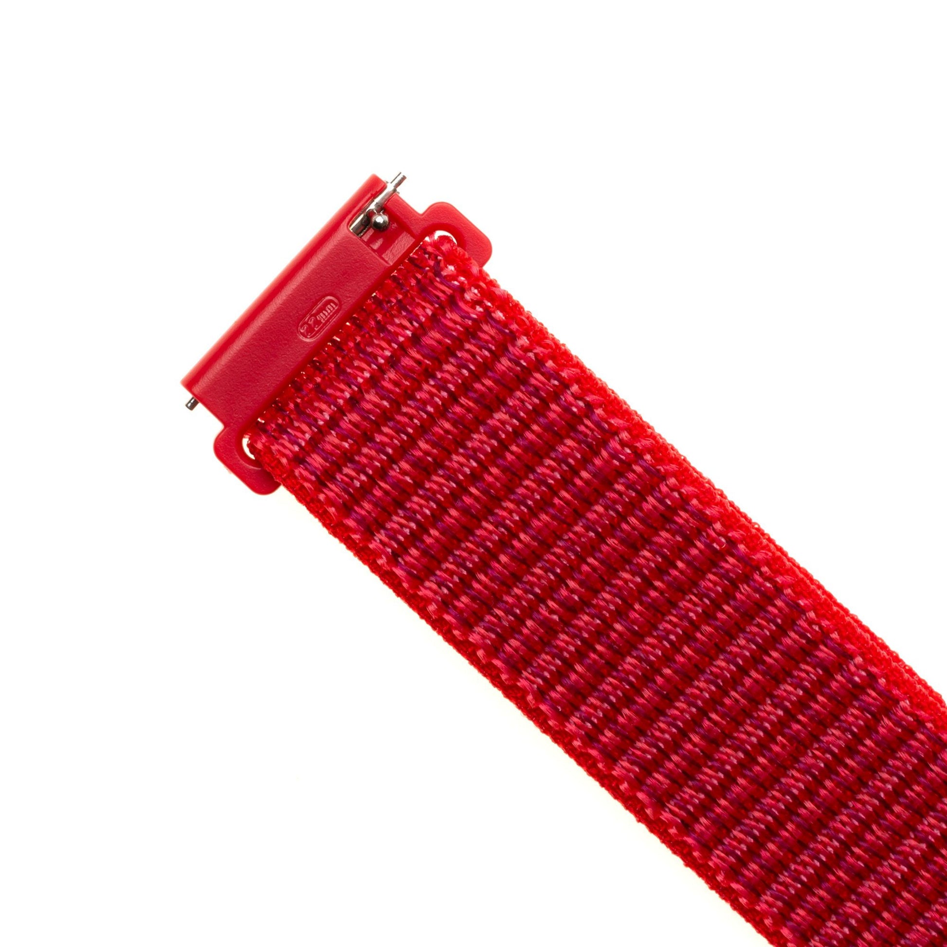 Nylonový řemínek FIXED Nylon Strap s Quick Release 22mm pro smartwatch, červený - FIXED
