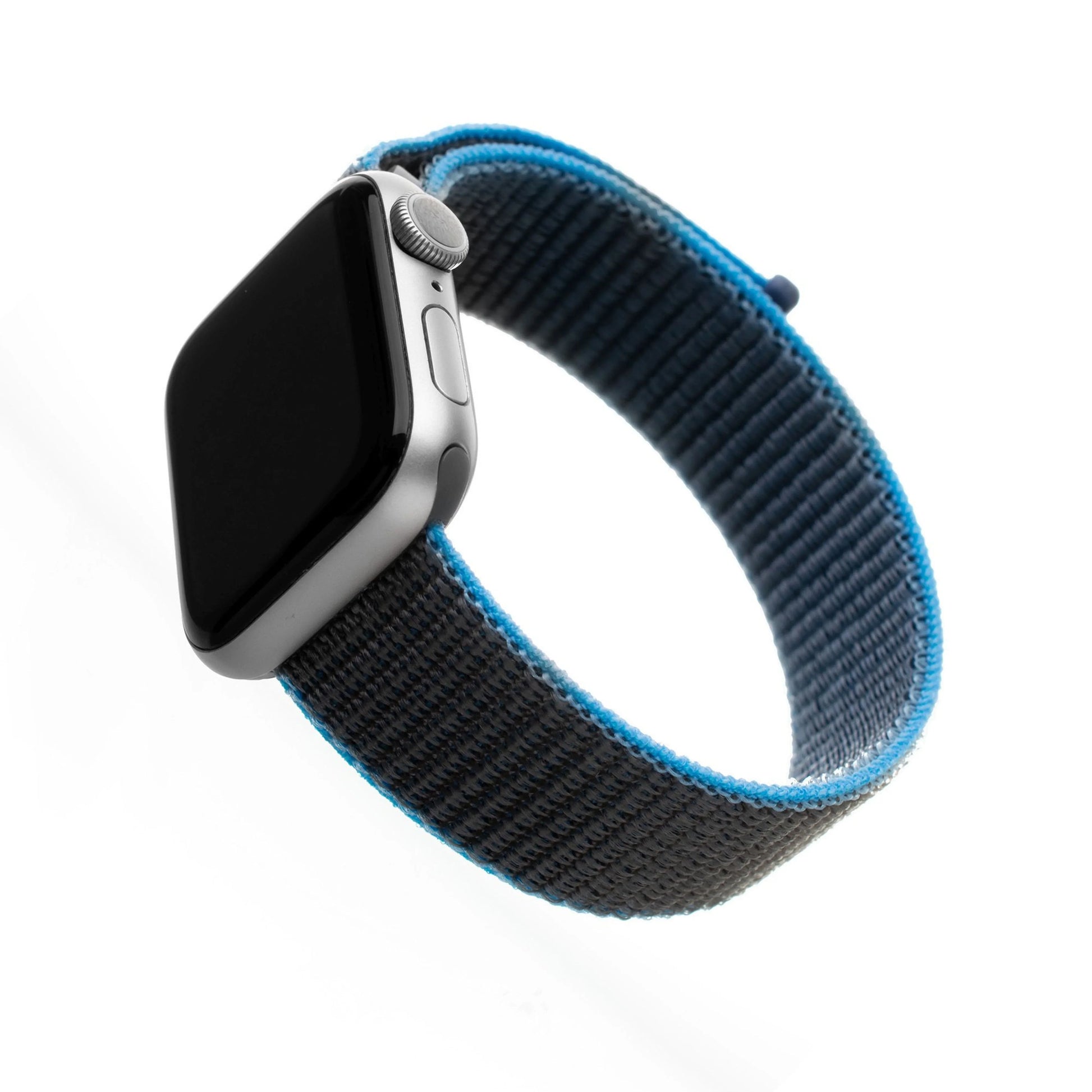 Nylonový řemínek FIXED Nylon Strap pro Apple Watch 38/40/41mm, šedomodrý - FIXED