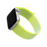 Nylonový řemínek FIXED Nylon Strap pro Apple Watch 38/40/41mm, limetkový - FIXED
