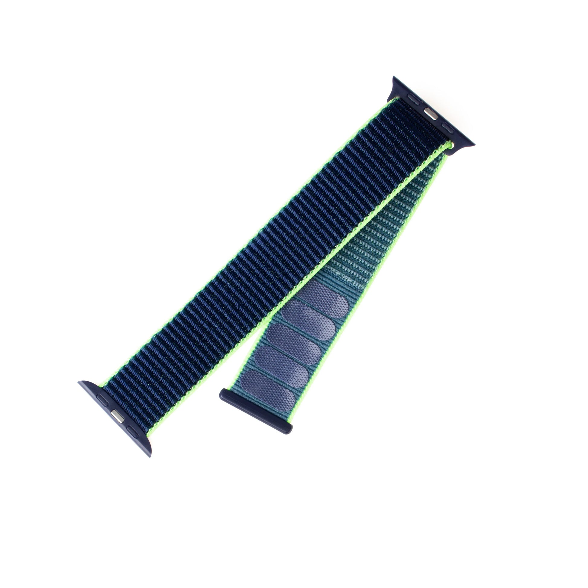 Nylonový řemínek FIXED Nylon Strap pro Apple Watch 38/40/41mm, neonově modrý - FIXED