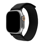 Nylonový řemínek FIXED Nylon Sporty Strap pro Apple Watch Ultra 49mm, černý - FIXED