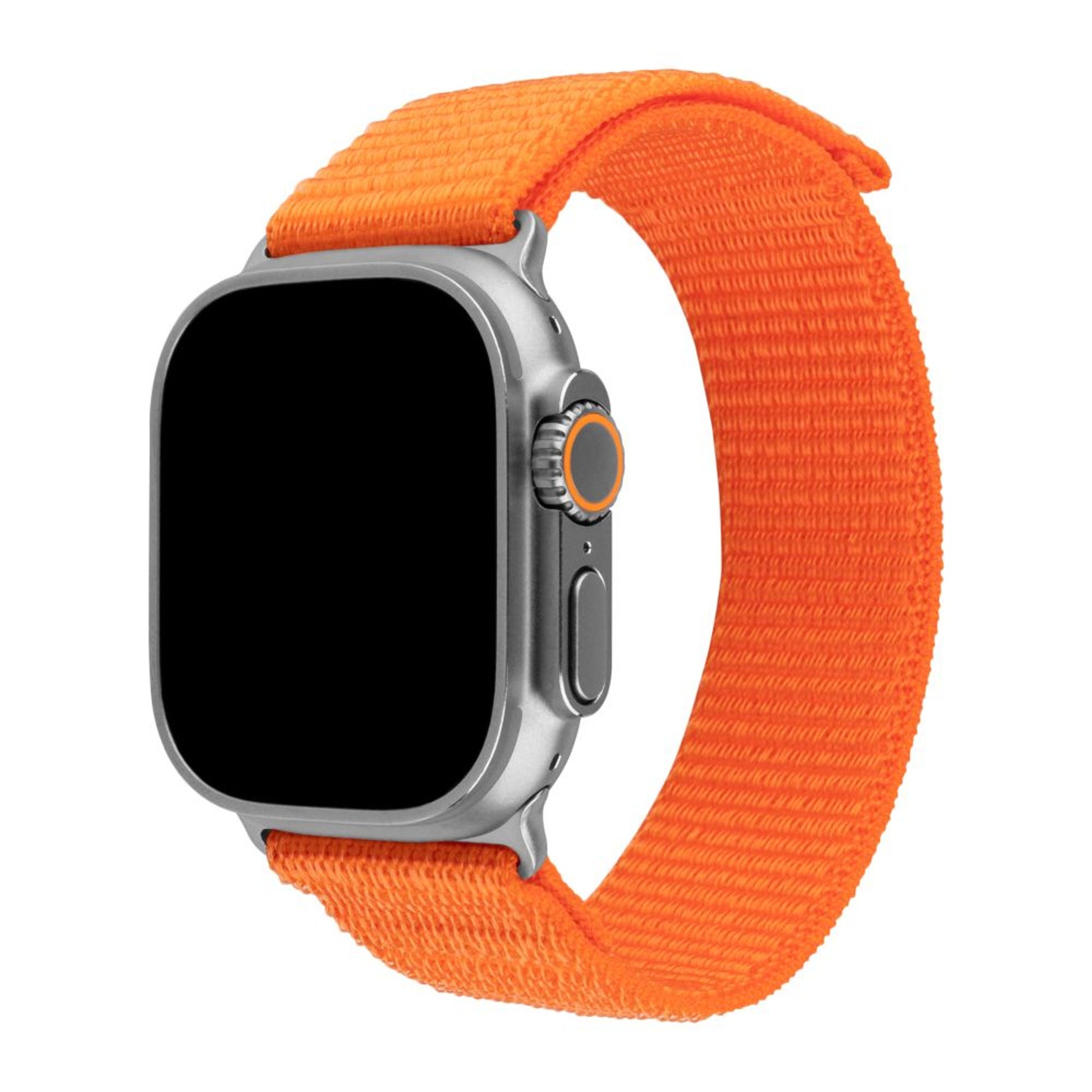 Nylonový řemínek FIXED Nylon Sporty Strap pro Apple Watch Ultra 49mm, oranžový - FIXED
