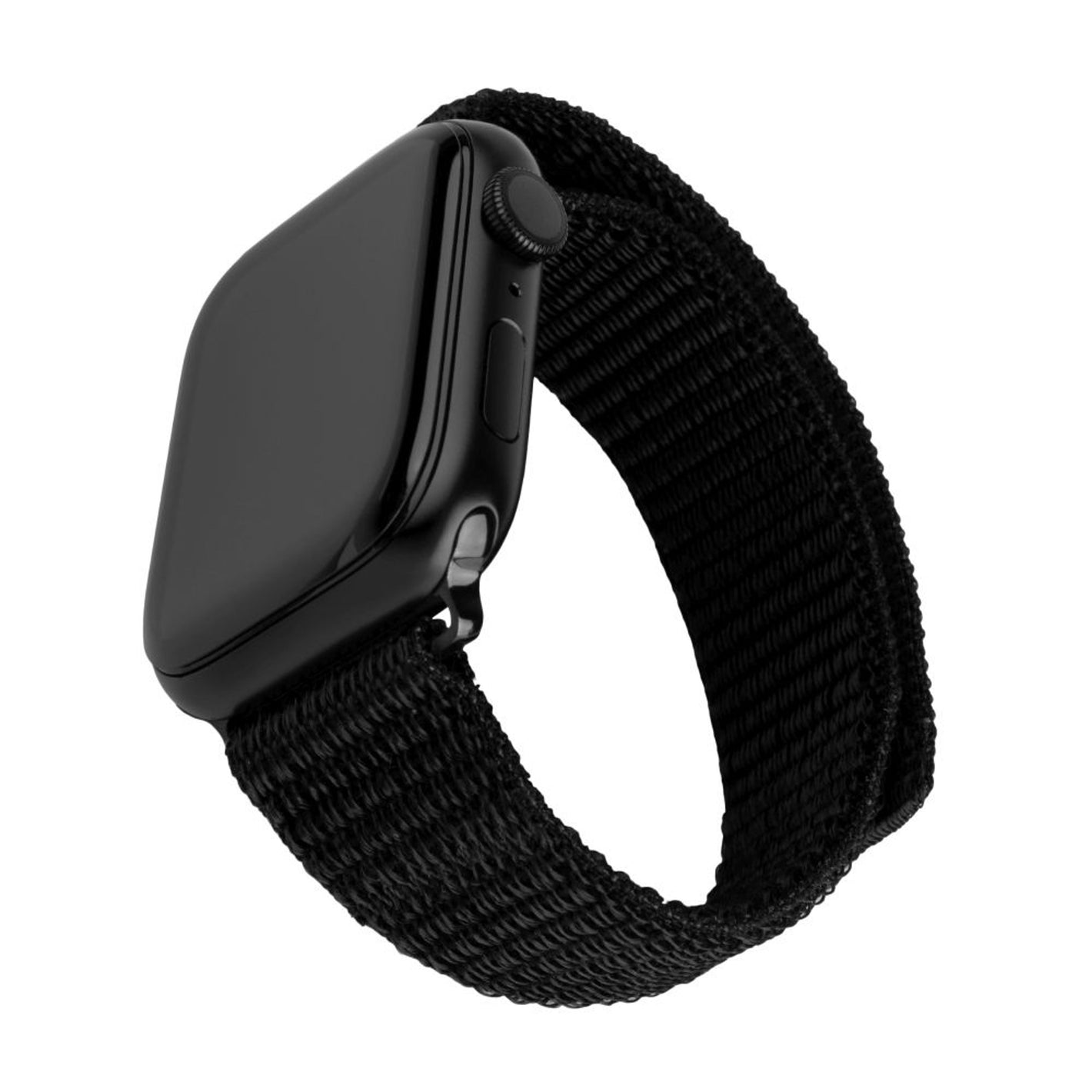 Nylonový řemínek FIXED Nylon Sporty Strap pro Apple Watch 42/44/45/46mm, černý - FIXED