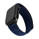 Nylonový řemínek FIXED Nylon Sporty Strap pro Apple Watch 42/44/45/46mm, tmavě modrý - FIXED