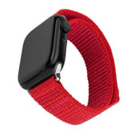 Nylonový řemínek FIXED Nylon Sporty Strap pro Apple Watch 42/44/45/46mm, červený - FIXED
