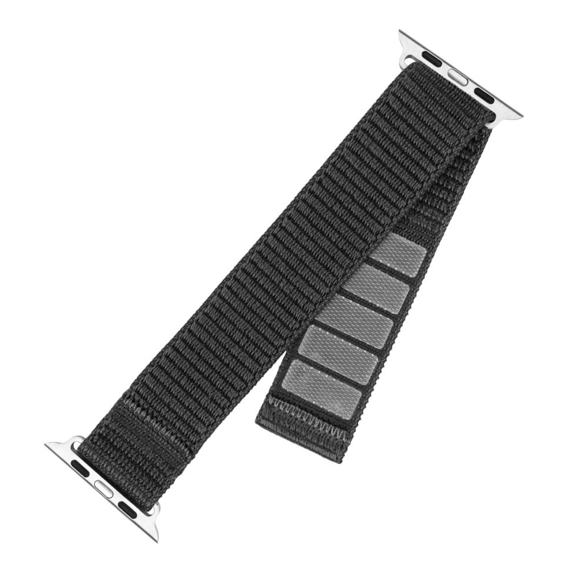 Nylonový řemínek FIXED Nylon Sporty Strap pro Apple Watch 38/40/41mm, tmavě šedý - FIXED