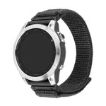 Nylonový řemínek FIXED Nylon Sporty Strap pro Garmin QuickFit 22mm, tmavě šedý - FIXED