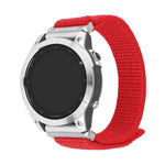 Nylonový řemínek FIXED Nylon Sporty Strap pro Garmin QuickFit 22mm, červený - FIXED