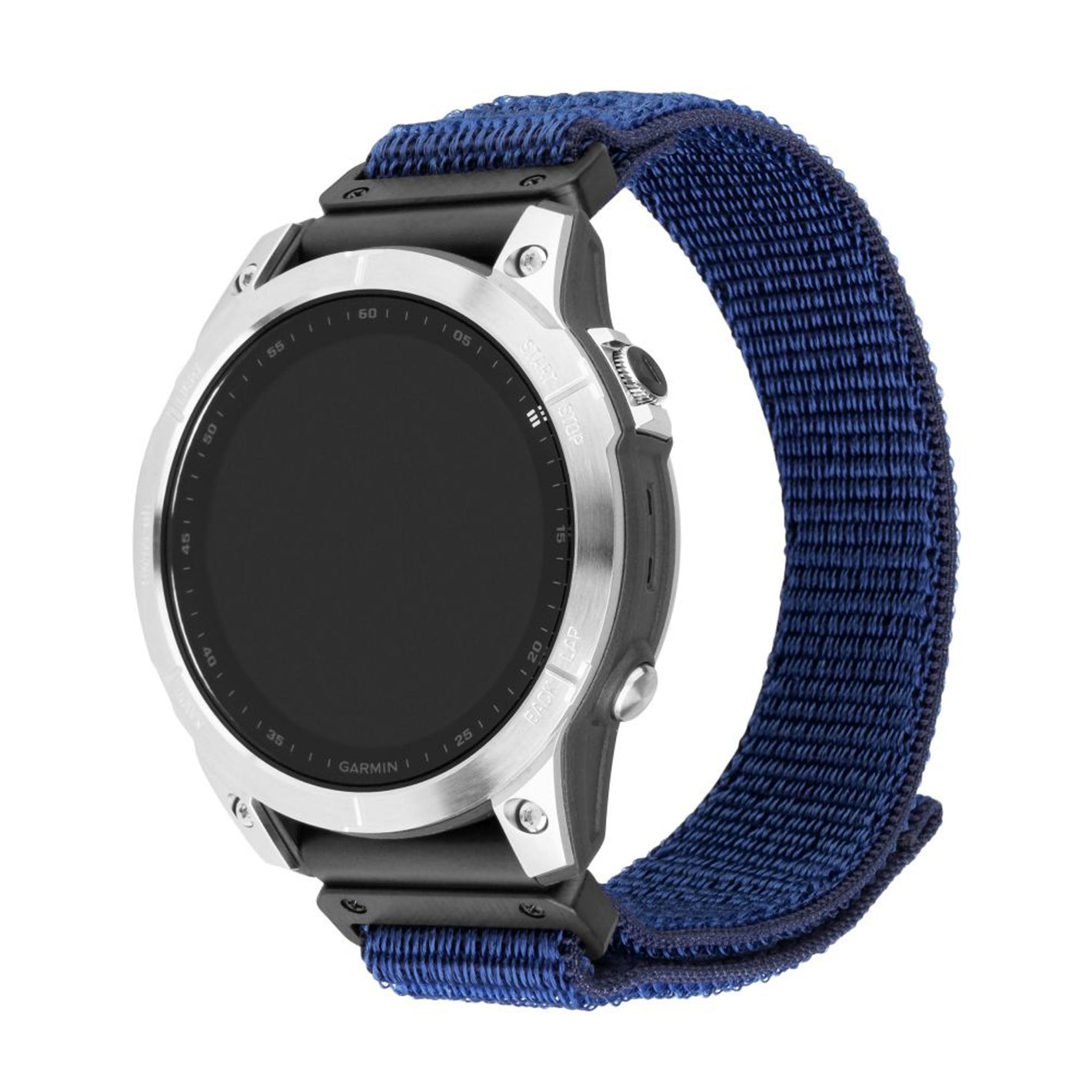 Nylonový řemínek FIXED Nylon Sporty Strap pro Garmin QuickFit 26mm, tmavě modrý - FIXED
