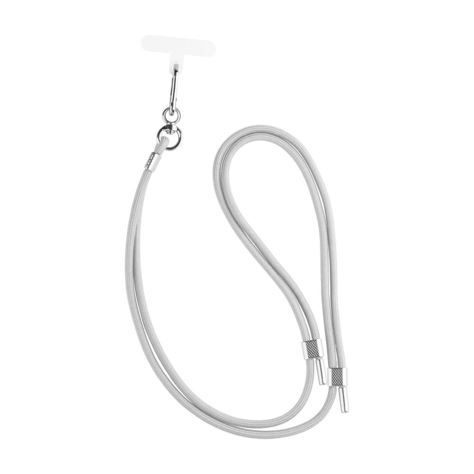 Univerzální šňůrka FIXED NeckUni pro telefony se zadním krytem, šedá - FIXED