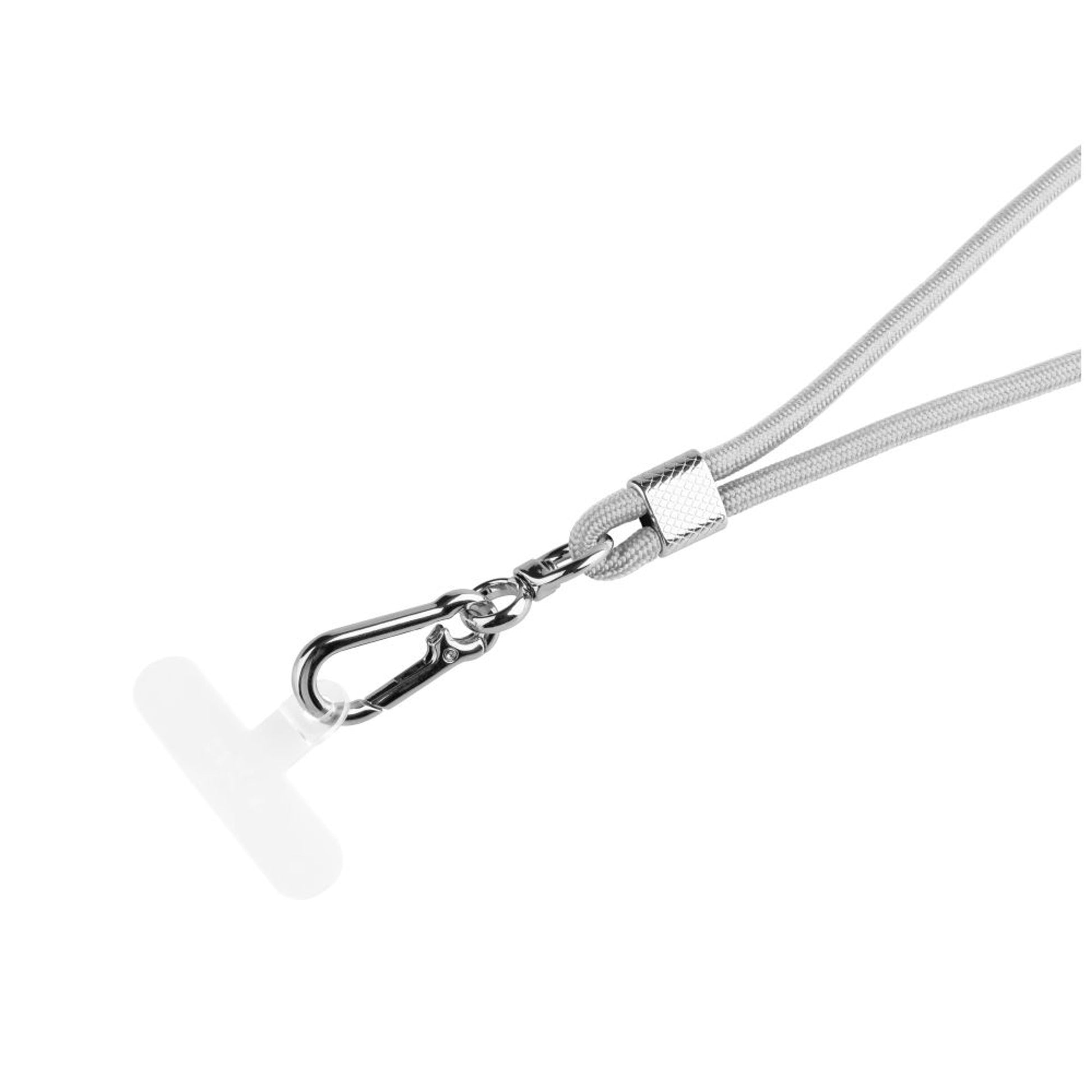 Univerzální šňůrka FIXED NeckUni pro telefony se zadním krytem, šedá - FIXED