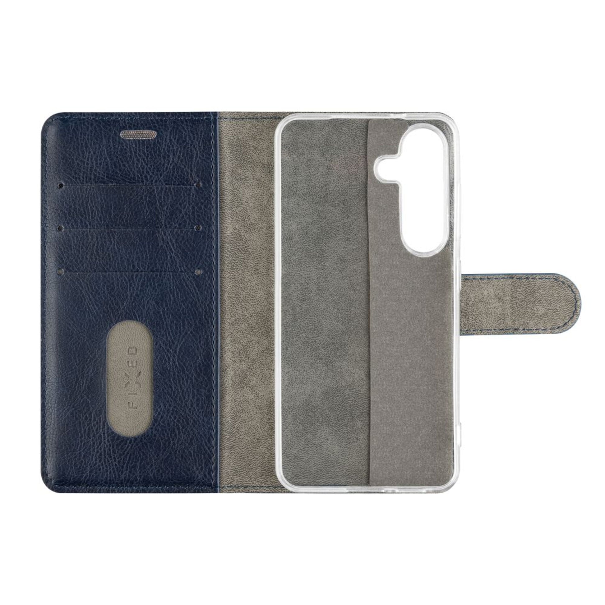 Pouzdro typu kniha FIXED Opus pro Samsung Galaxy S25, modré - FIXED