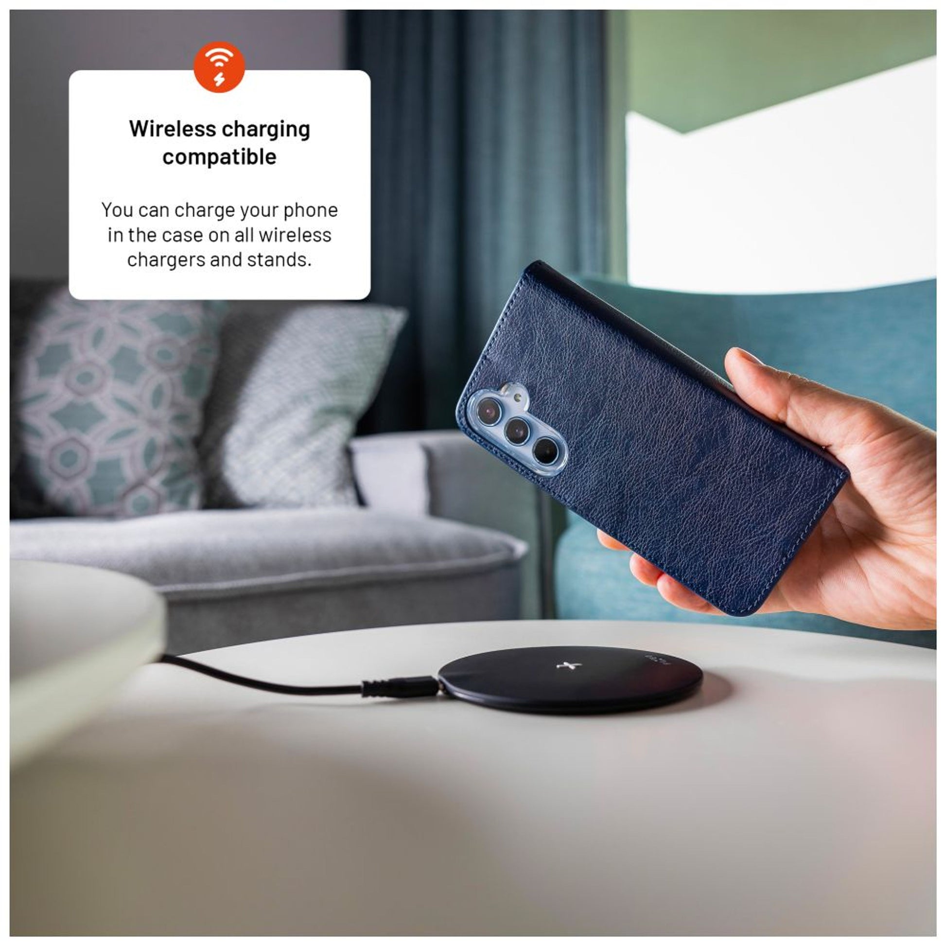 Pouzdro typu kniha FIXED Opus pro Samsung Galaxy S25, modré - FIXED