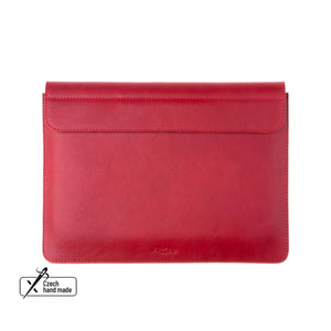 Kožené pouzdro FIXED Oxford pro Apple MacBook Air 15,3" (2023/2024/2025), červené - FIXED