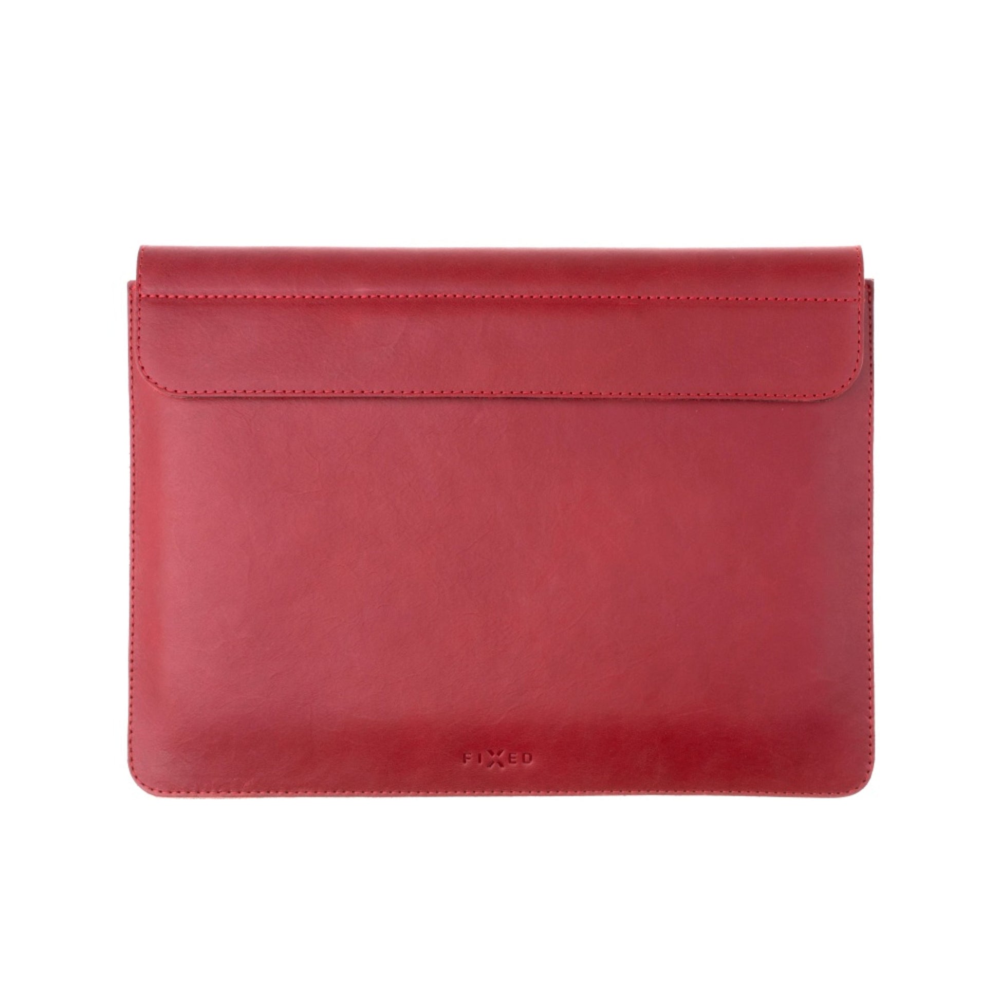 Kožené pouzdro FIXED Oxford pro Apple MacBook Air 13,6" (2022/2024/2025), červené - FIXED