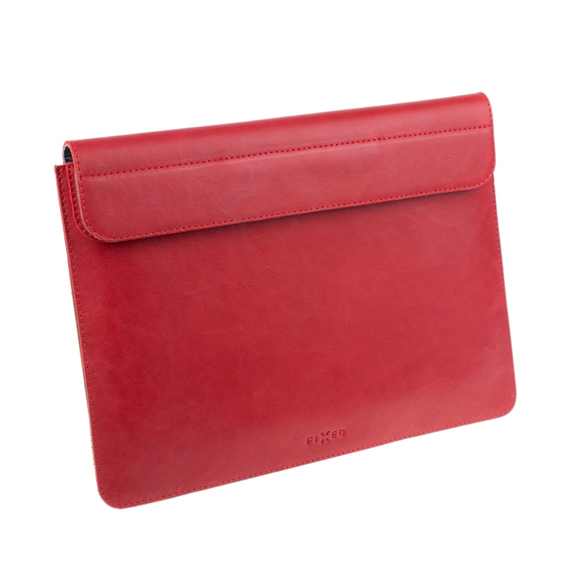 Kožené pouzdro FIXED Oxford pro Apple MacBook Air 13,6" (2022/2024/2025), červené - FIXED