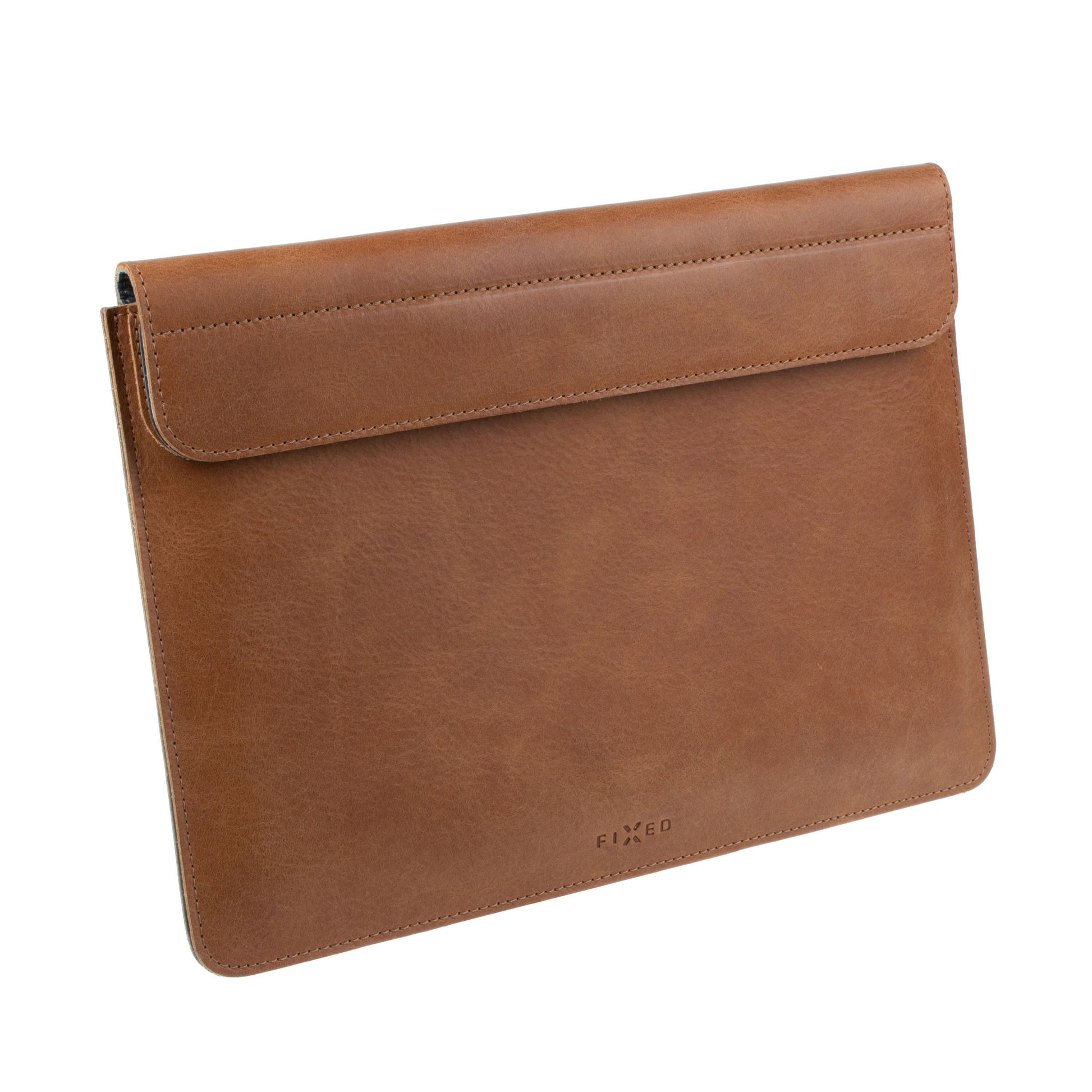 Kožené pouzdro FIXED Oxford pro všechny modely Apple iPad s úhlopříčkou displeje 10-11", hnědé - FIXED