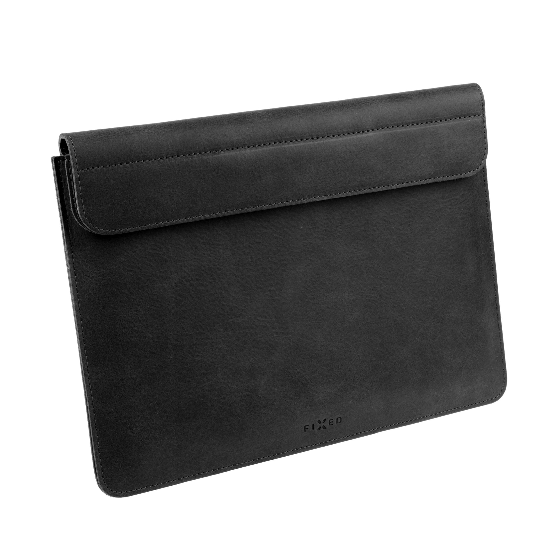 Kožené pouzdro FIXED Oxford pro Apple MacBook 12", černé - FIXED