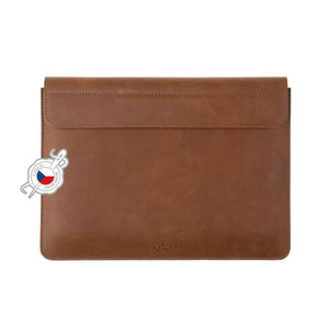 Kožené pouzdro FIXED Oxford pro Apple MacBook 12", hnědé - FIXED