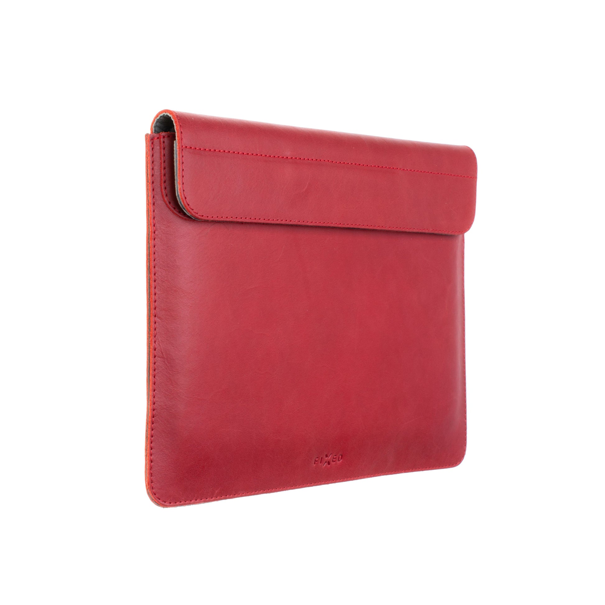 Kožené pouzdro FIXED Oxford pro Apple MacBook Pro 15" (2016 a novější), červené - FIXED