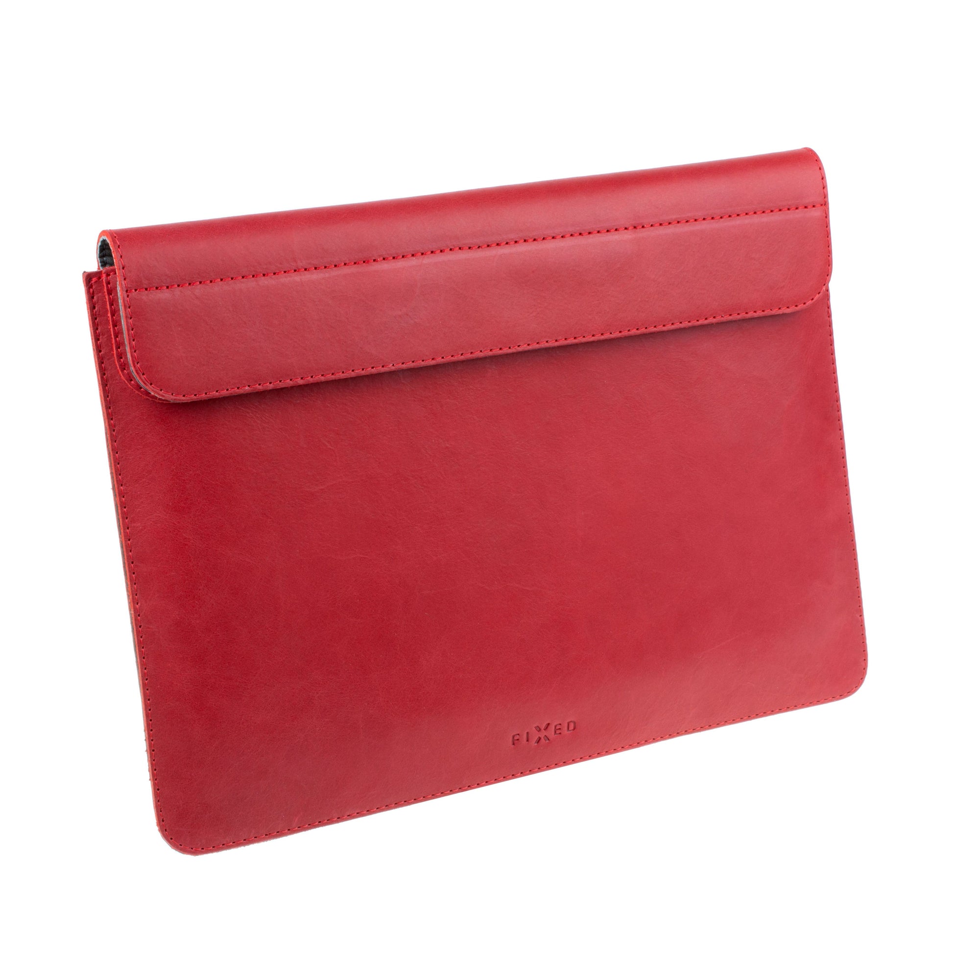 Kožené pouzdro FIXED Oxford pro Apple MacBook Pro 15" (2016 a novější), červené - FIXED